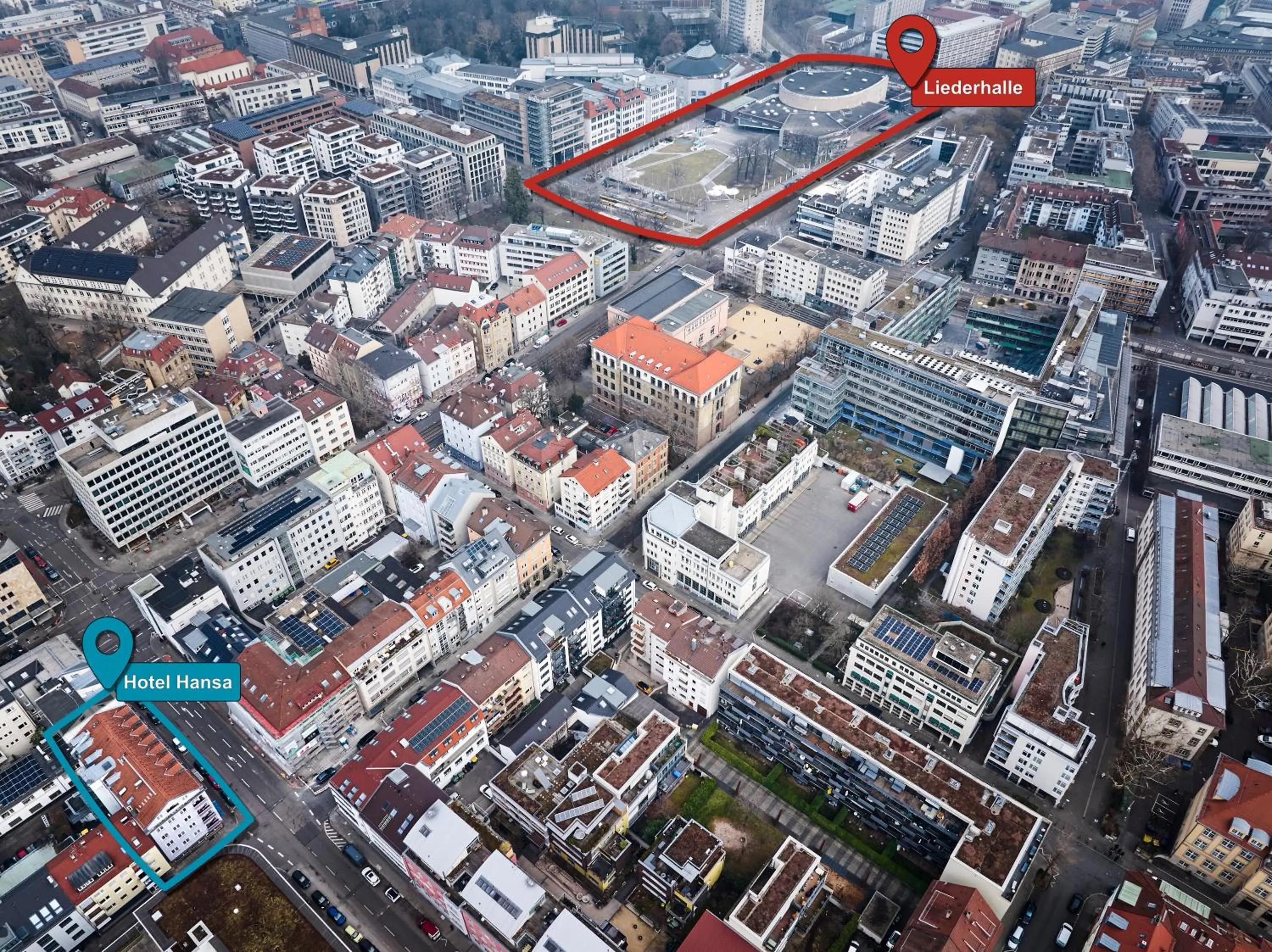 Property building in Hotel Hansa Stuttgart City