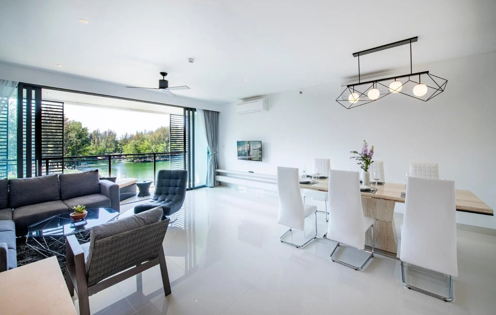 Living room in Cassia Residences by Laguna Phuket