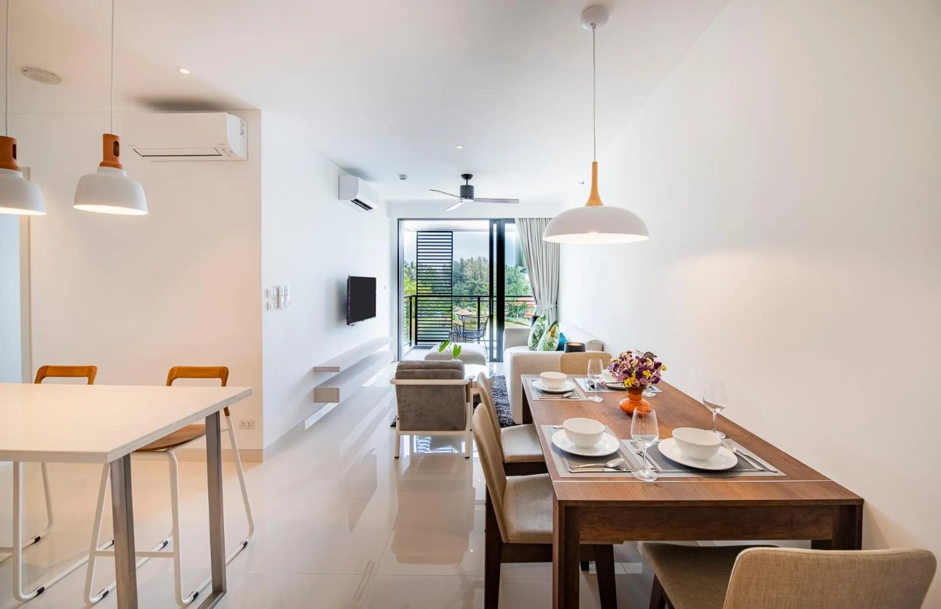 Living room in Cassia Residences by Laguna Phuket