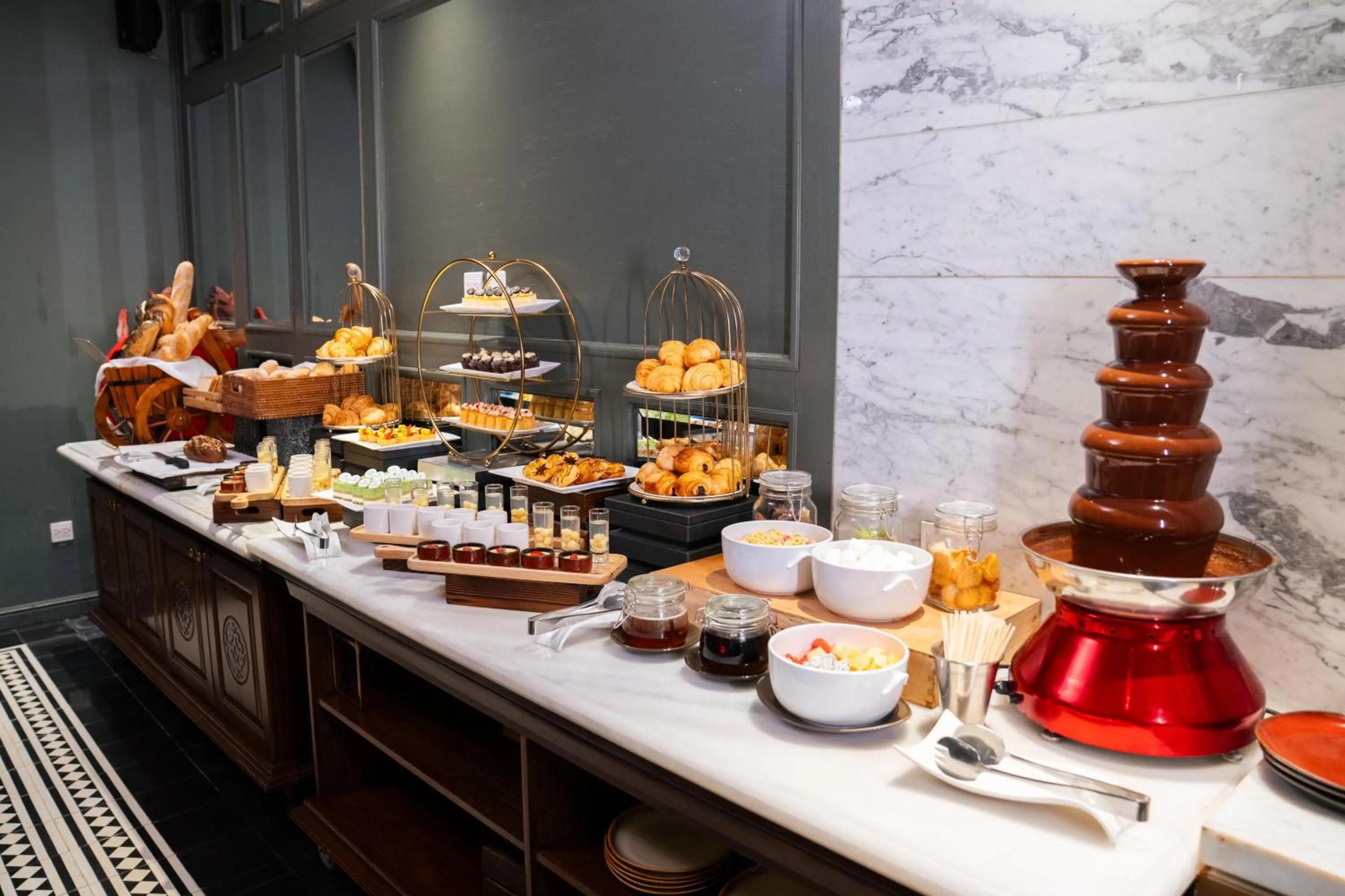 Buffet breakfast in Peridot Grand Luxury Boutique Hotel