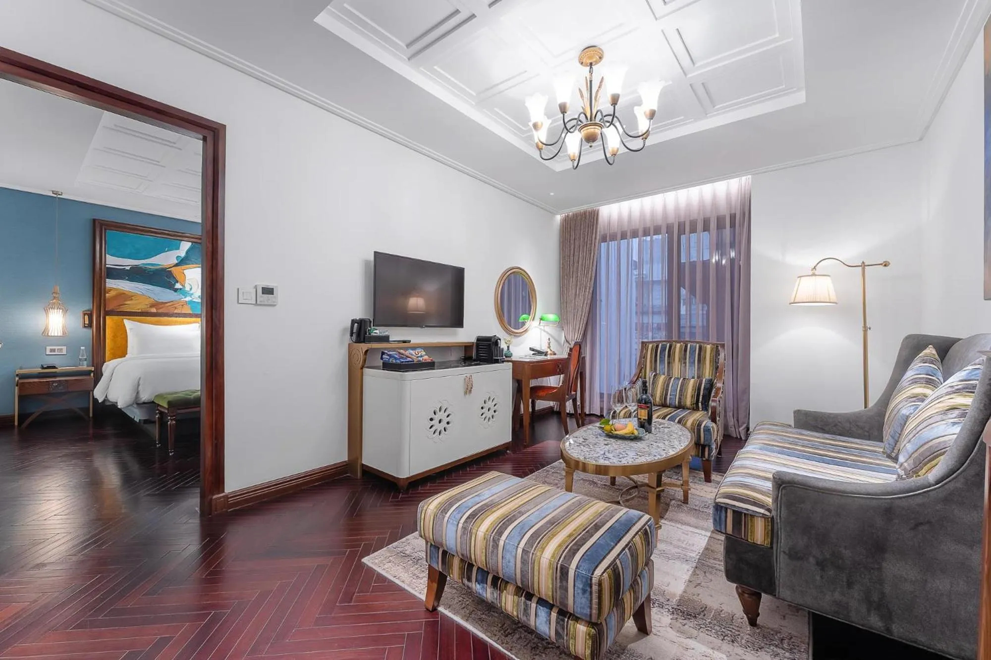 Photo of the whole room, Bed in Peridot Grand Luxury Boutique Hotel