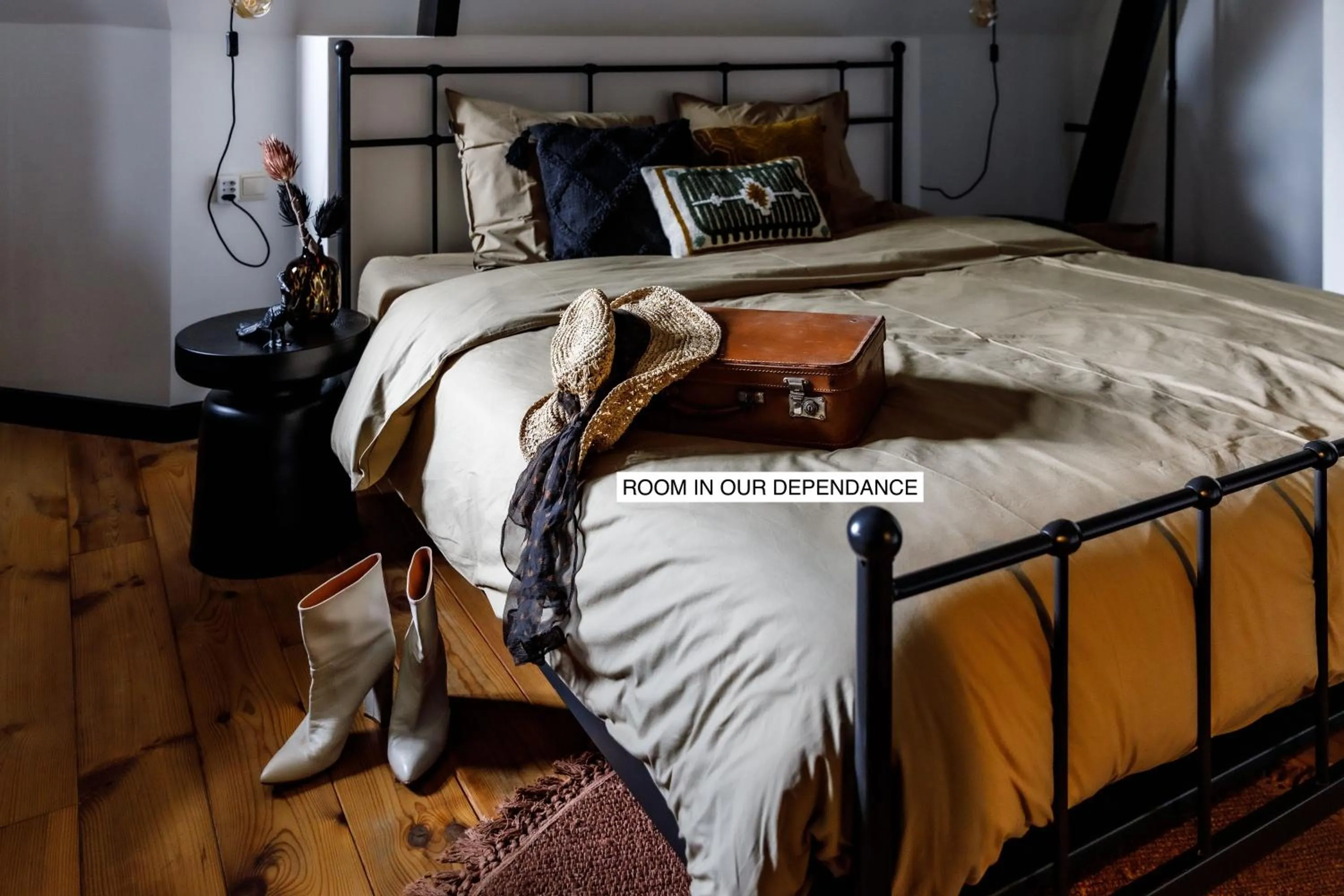 Bed in Stella Suites Boutique Hotel