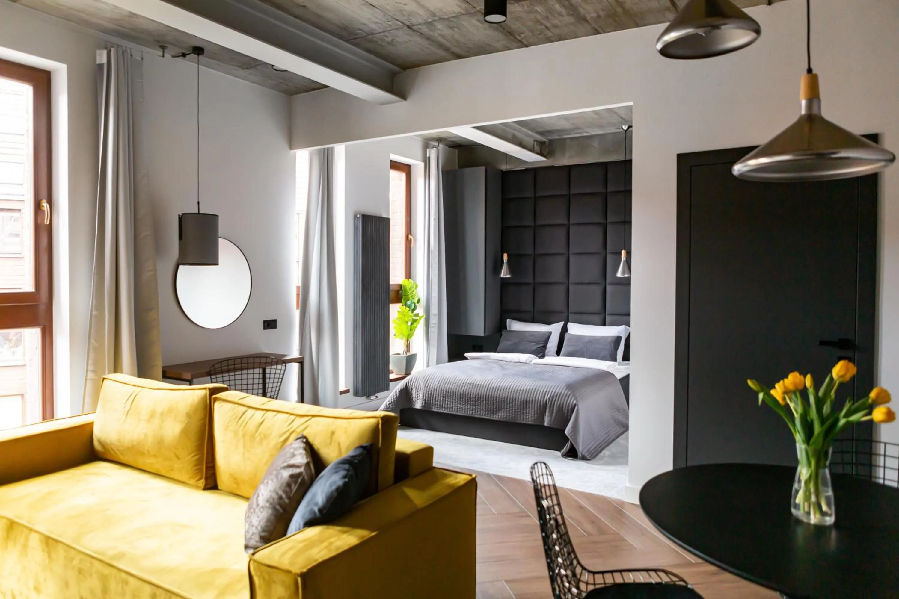 Living room, Bed in Homewell Boutique Apartments Stare Miasto