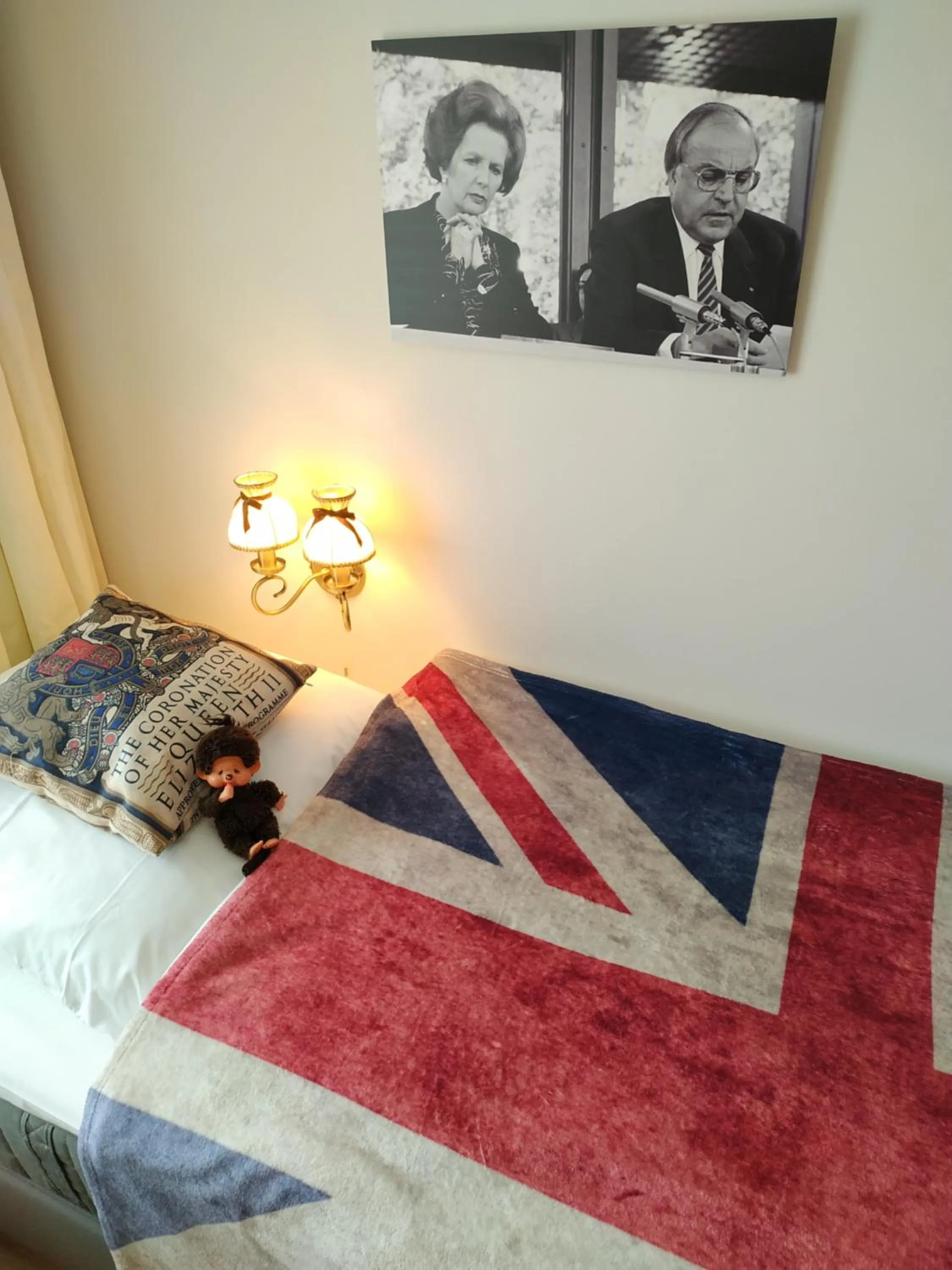 Decorative detail, Bed in Rheinland Hotel