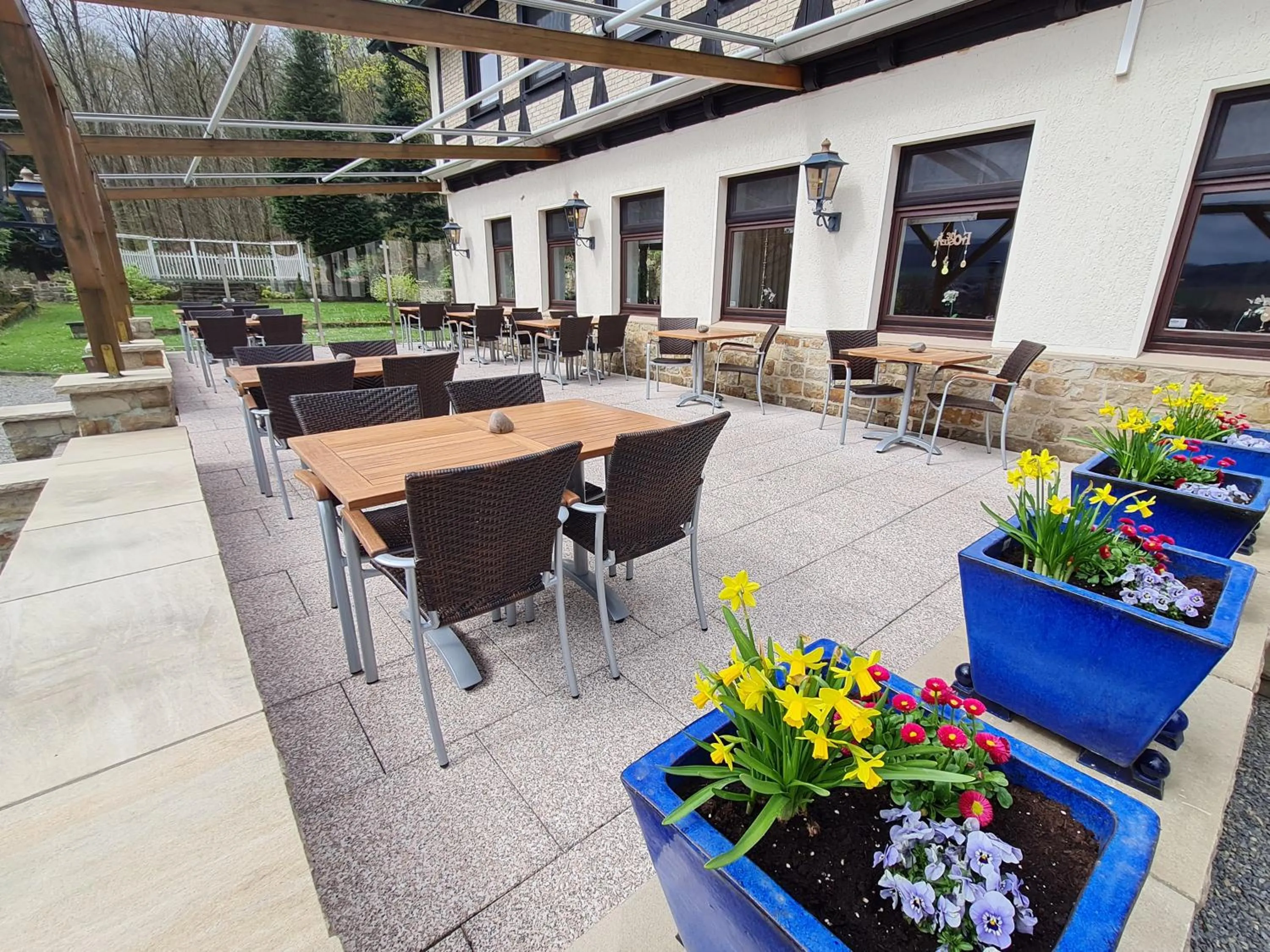 Balcony/Terrace in Hotel Waldquelle - Baumhaushotel Aerzen