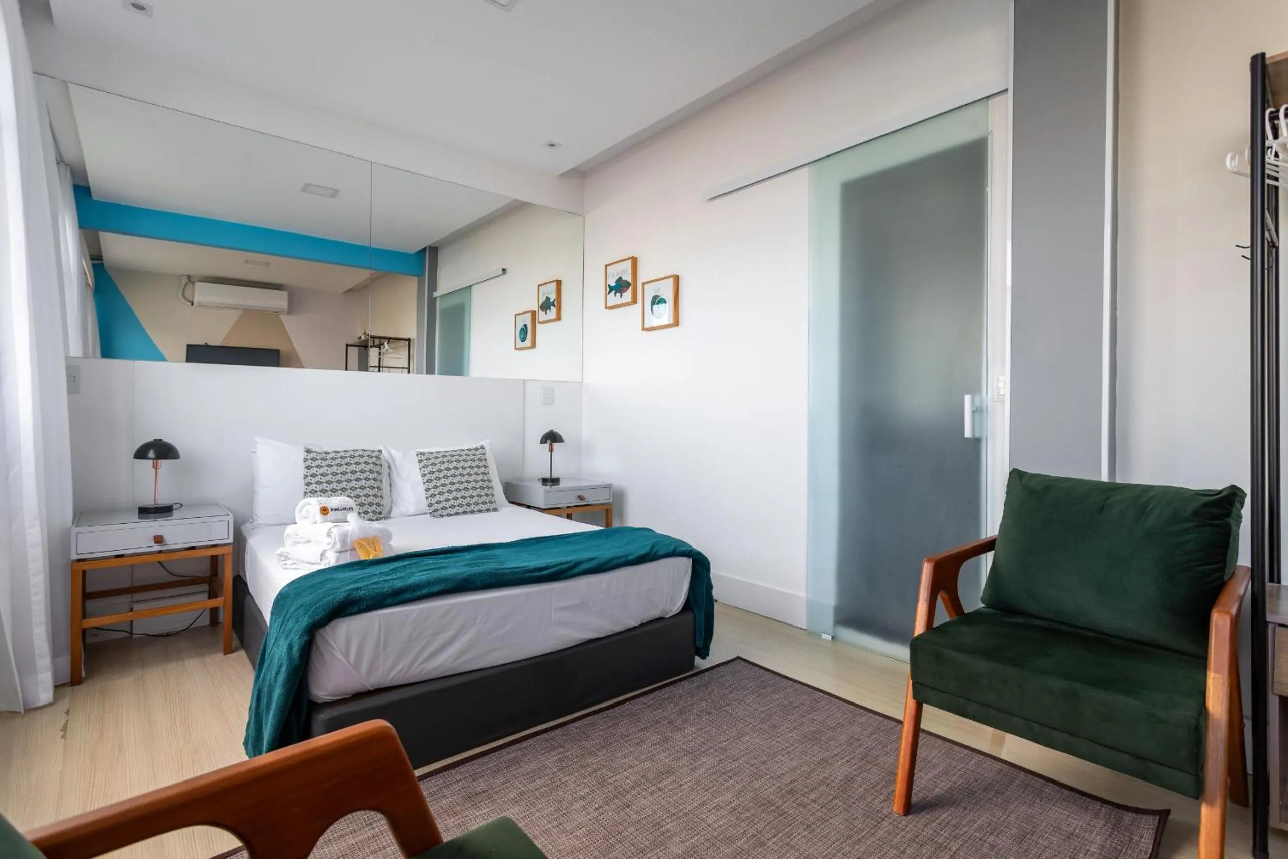 Bed in Vista da praia de Copacabana - NSC1006 Z3