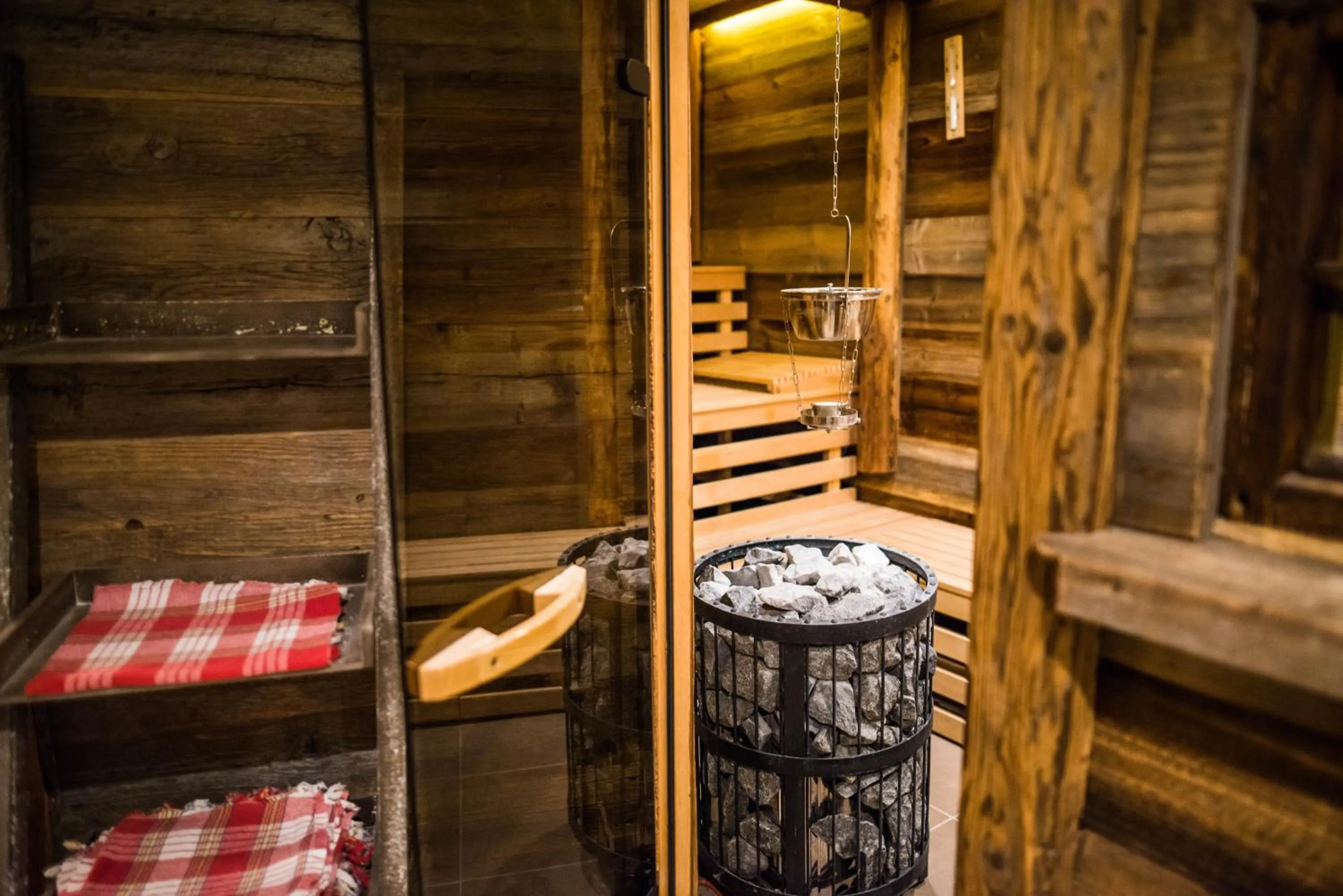 Sauna in Hotel Domizil