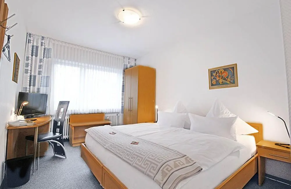 Photo of the whole room, Bed in Hotel Lindenkrug