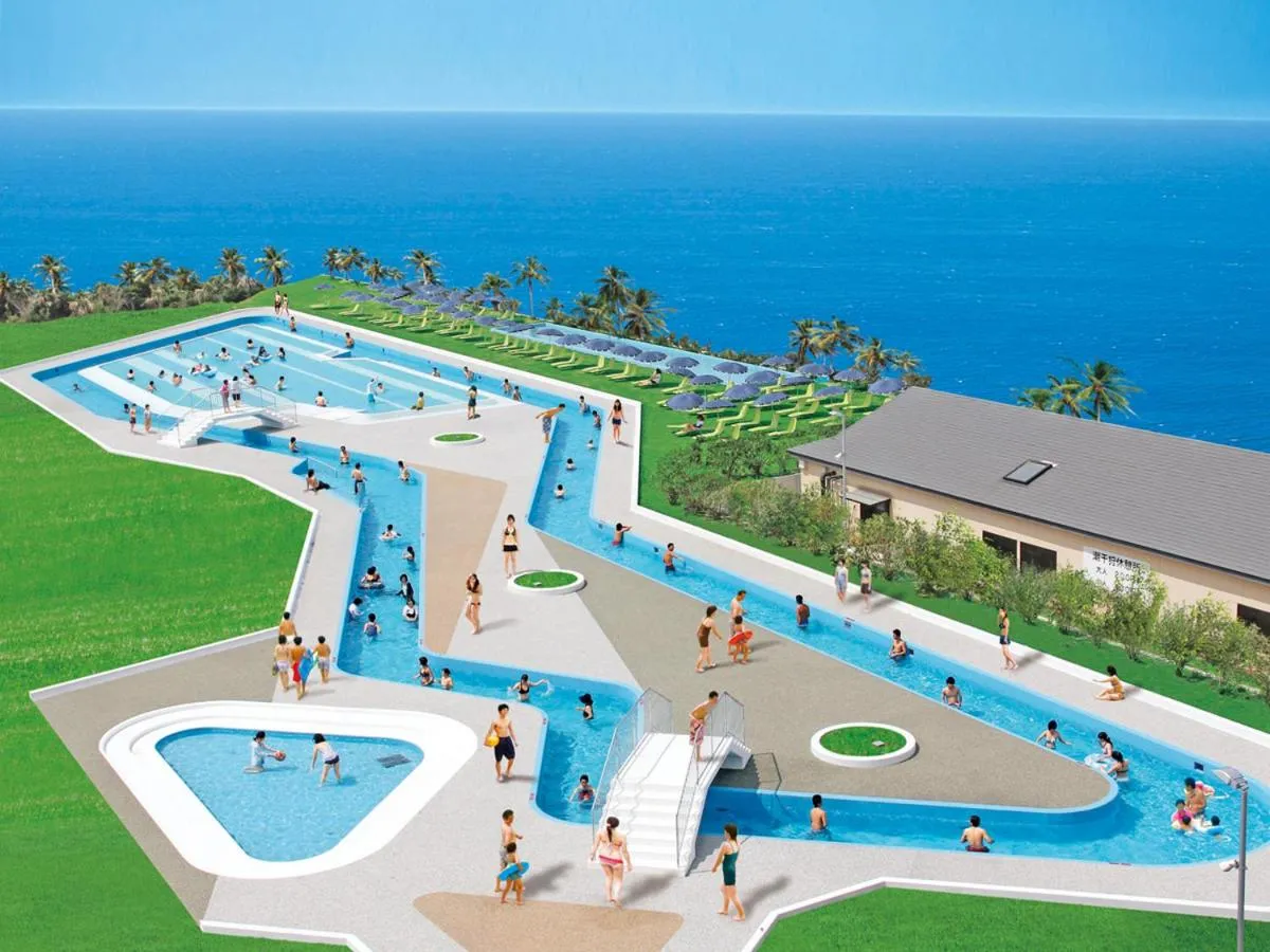 Aqua park in Ryugujo Spa Hotel Mikazuki Ryugutei