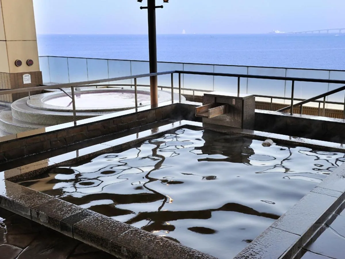 Hot Spring Bath in Ryugujo Spa Hotel Mikazuki Ryugutei