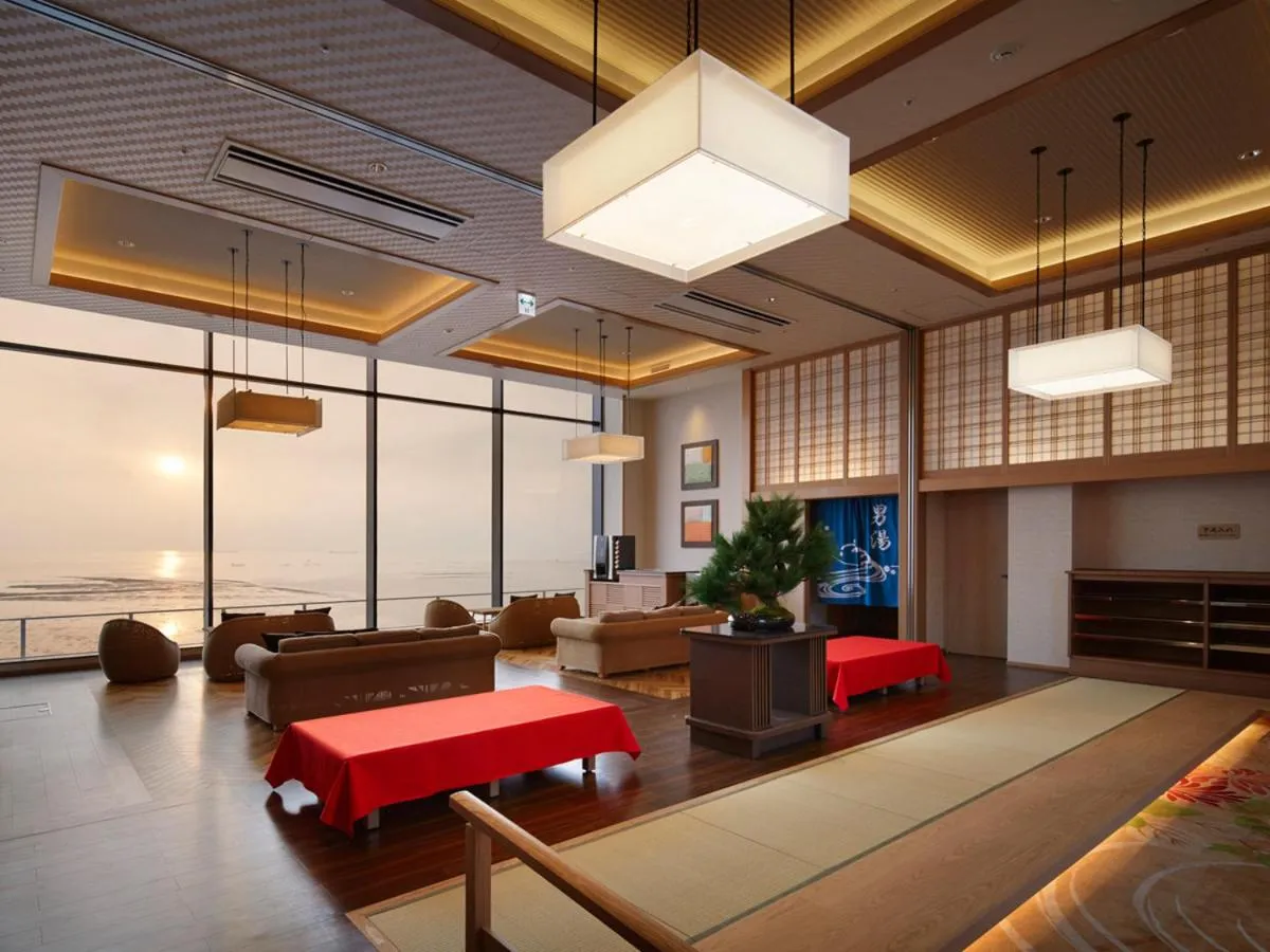 Hot Spring Bath in Ryugujo Spa Hotel Mikazuki Ryugutei