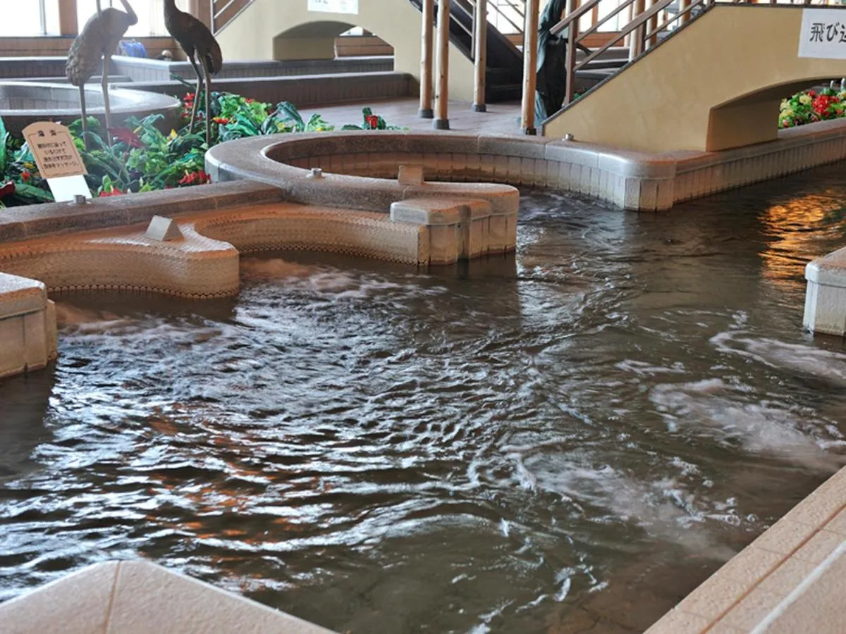 Hot Spring Bath in Ryugujo Spa Hotel Mikazuki Ryugutei