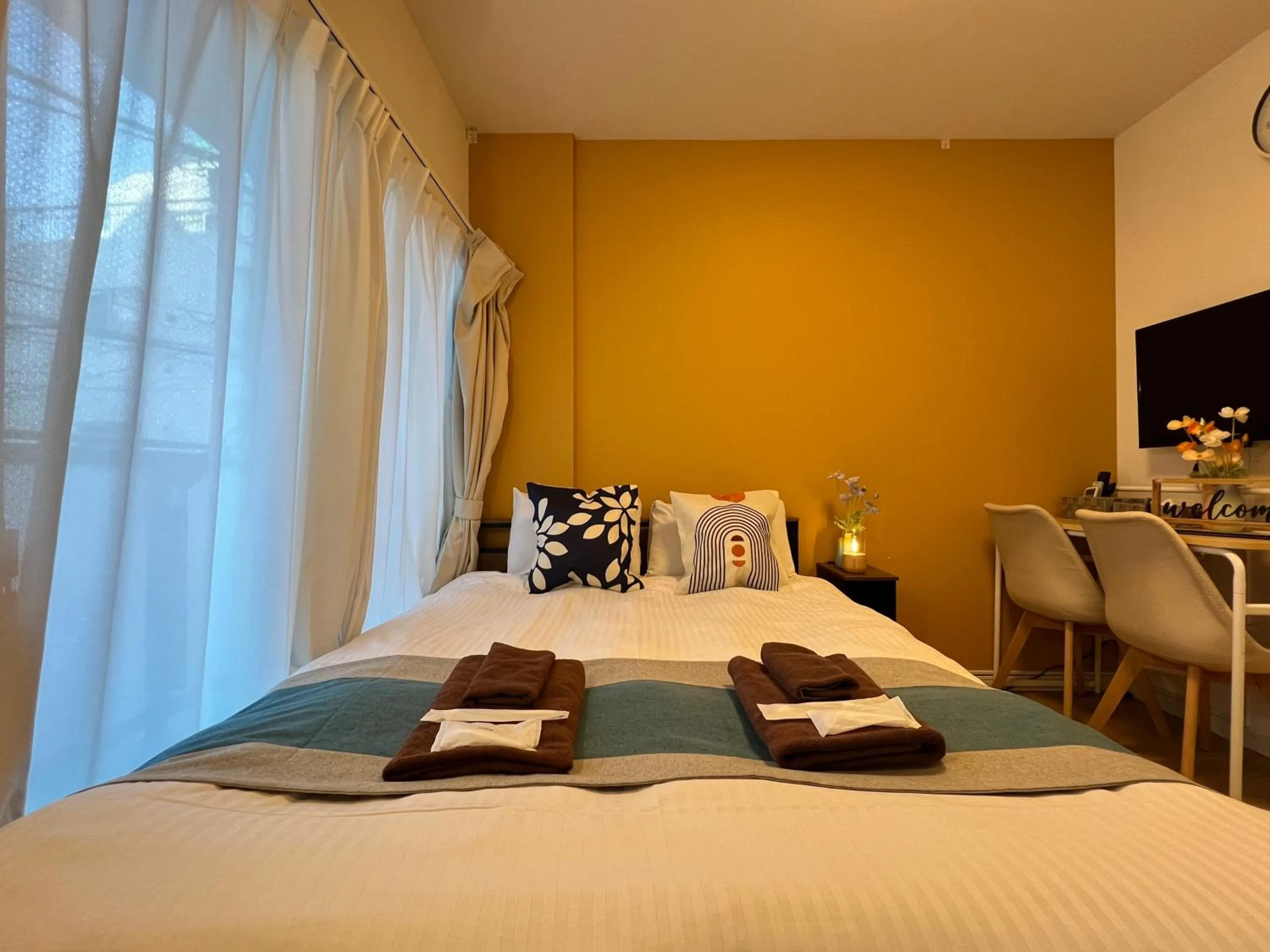 Bed in nestay inn tokyo kagurazaka