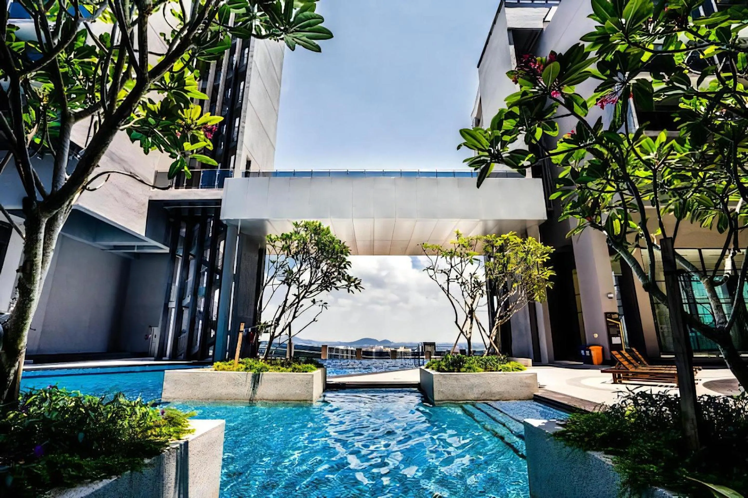 Pool view in Attic Home Melaka Imperio Residence & Jonker