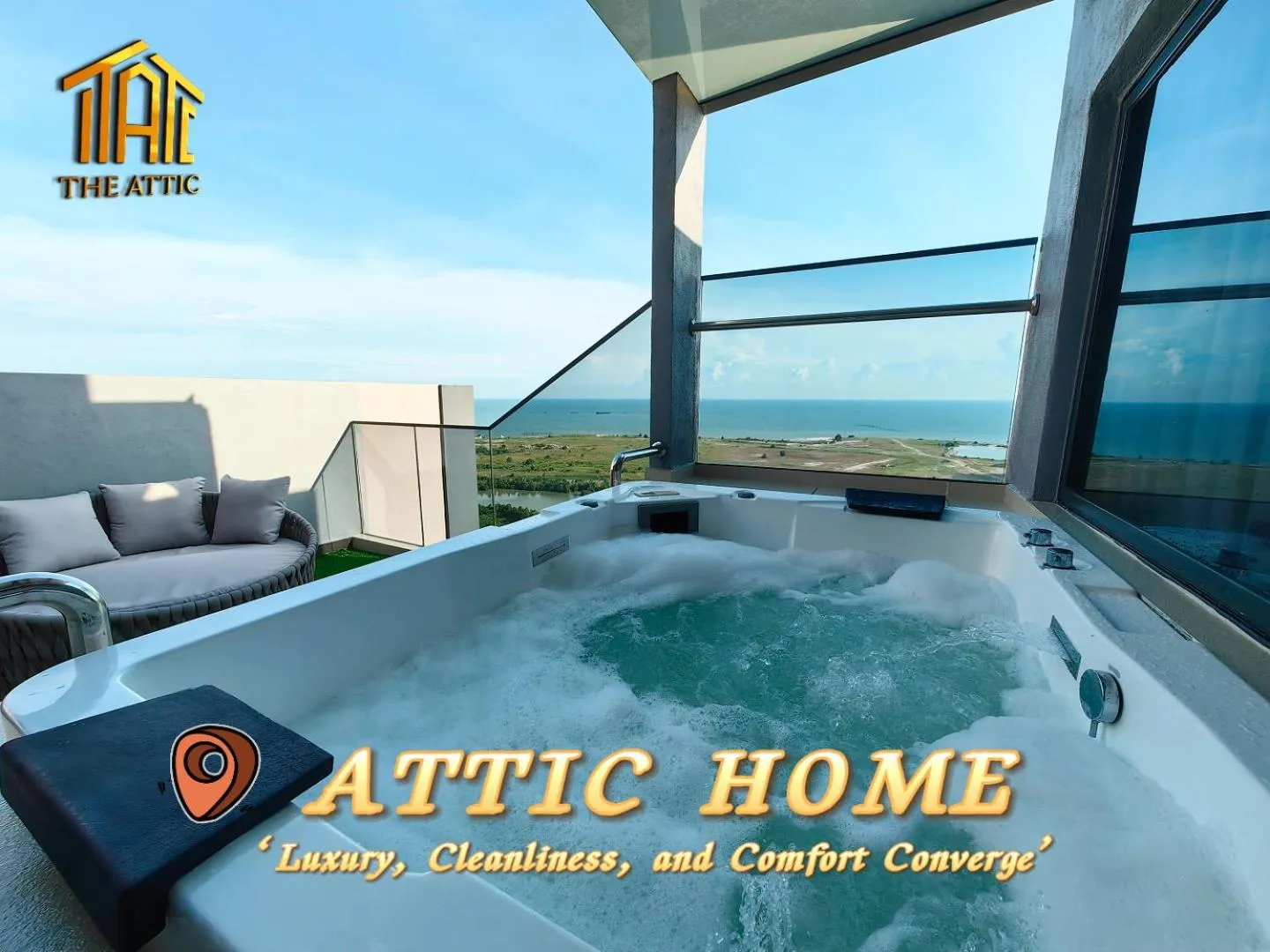 Balcony/Terrace in Attic Home Melaka Imperio Residence & Jonker