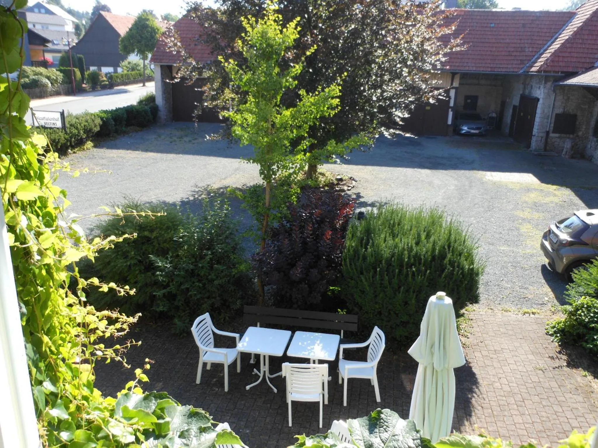 Inner courtyard view in Westfalenhof Garni