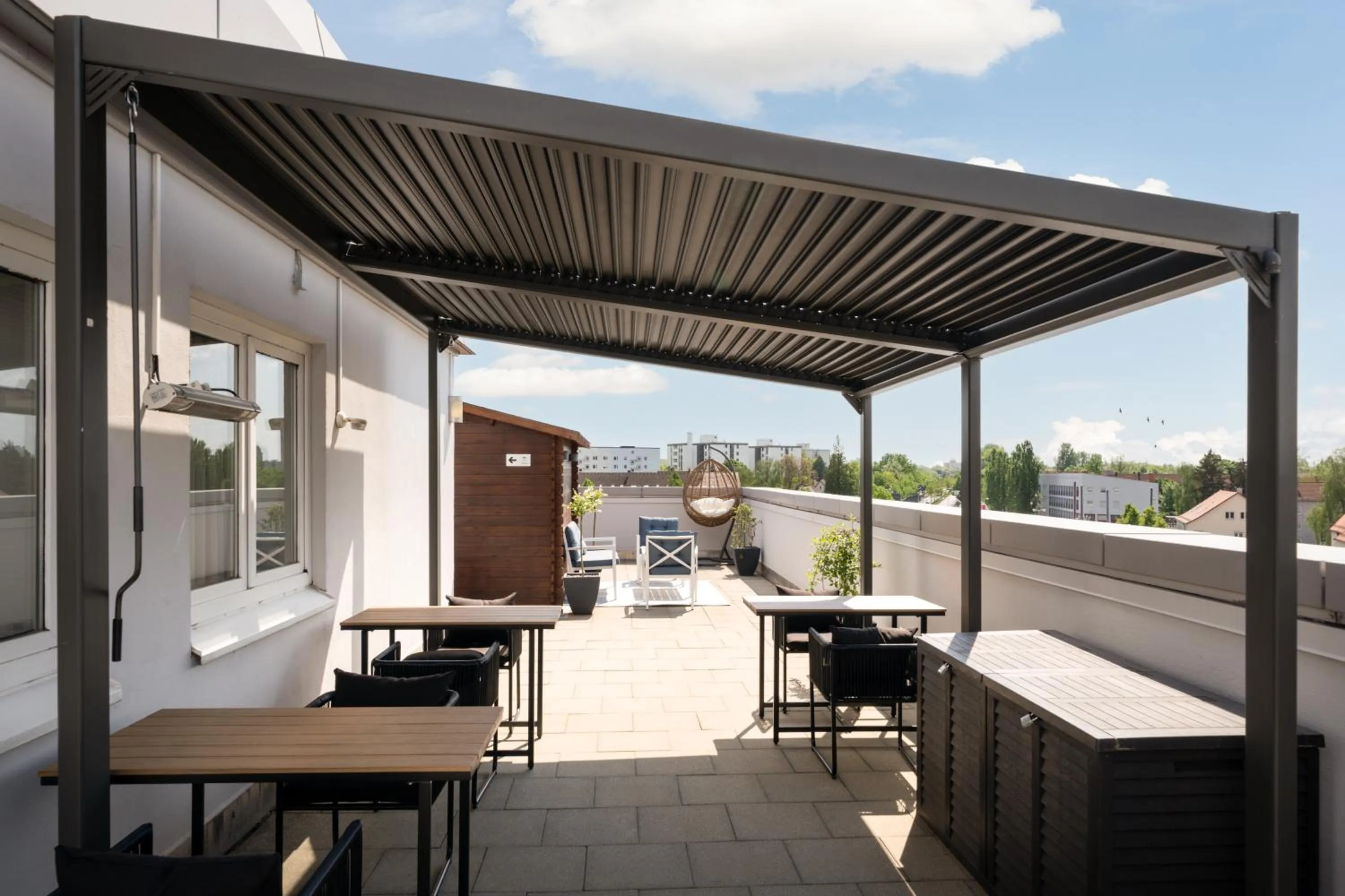 Balcony/Terrace in QU Hotel Augsburg