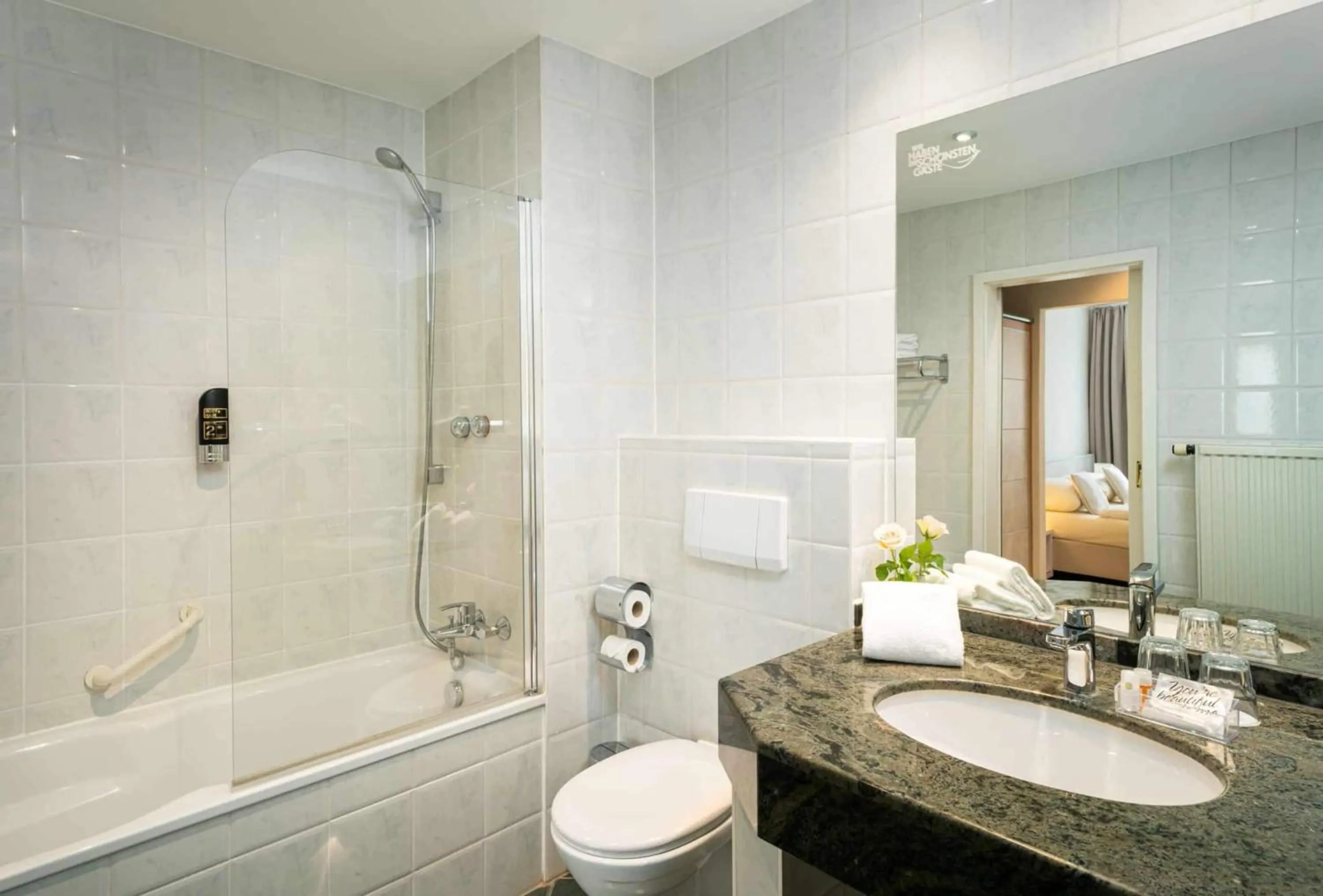 Bathroom in QU Hotel, Trademark Collection by Wyndham