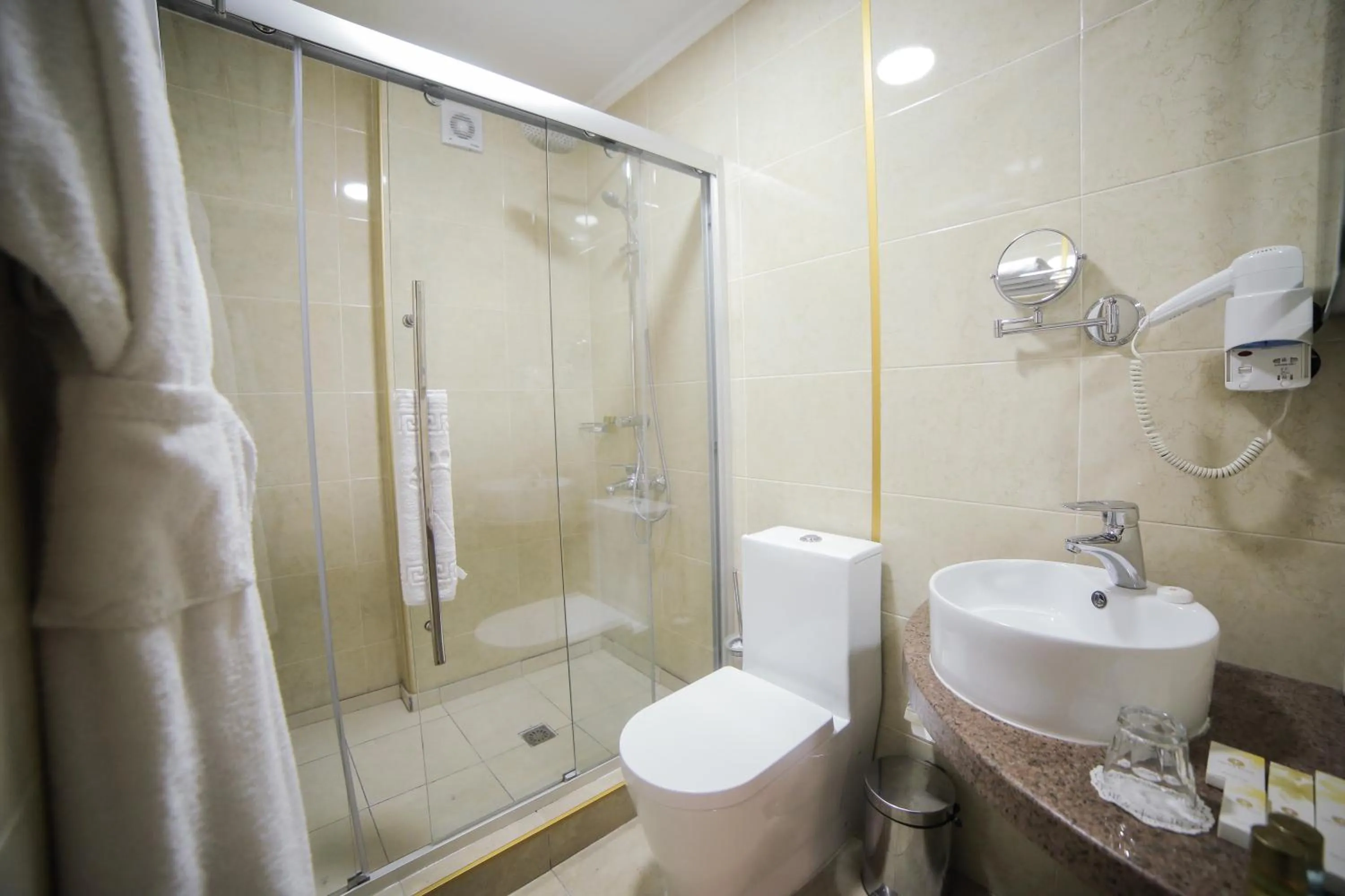 Shower in Onyx Hotel Bishkek