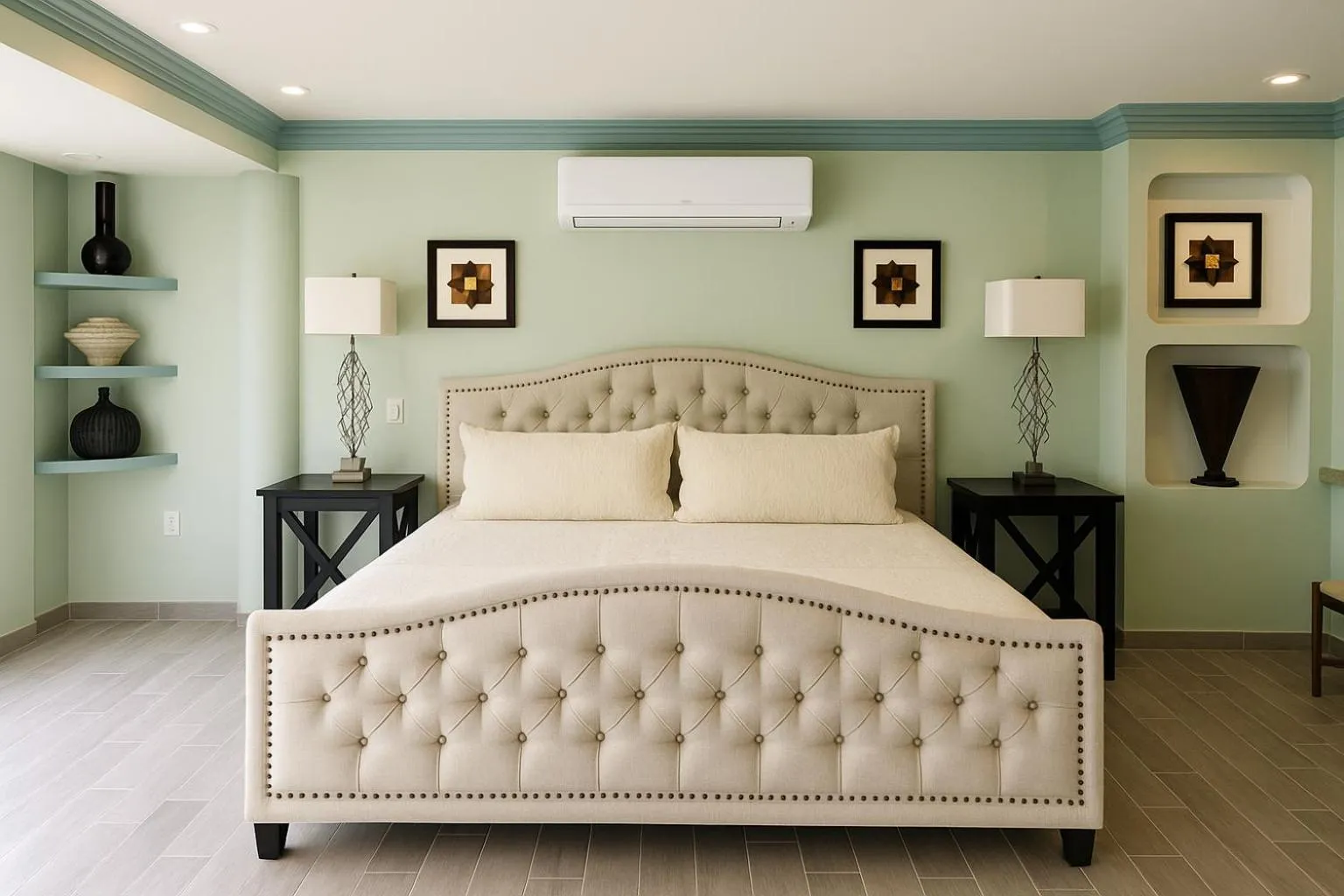 Bed in South Shore Villa Armonia Luxury Boutique