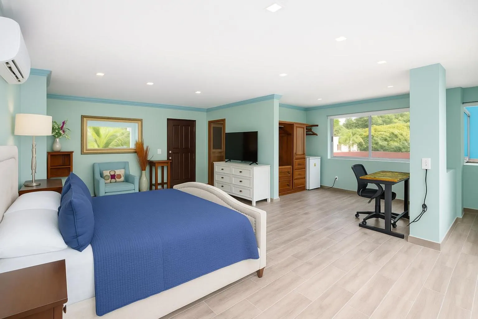 Bed in South Shore Villa Armonia Luxury Boutique