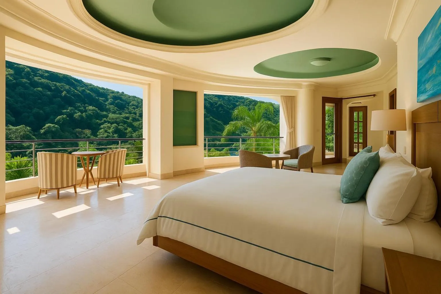 Bed in South Shore Villa Armonia Luxury Boutique