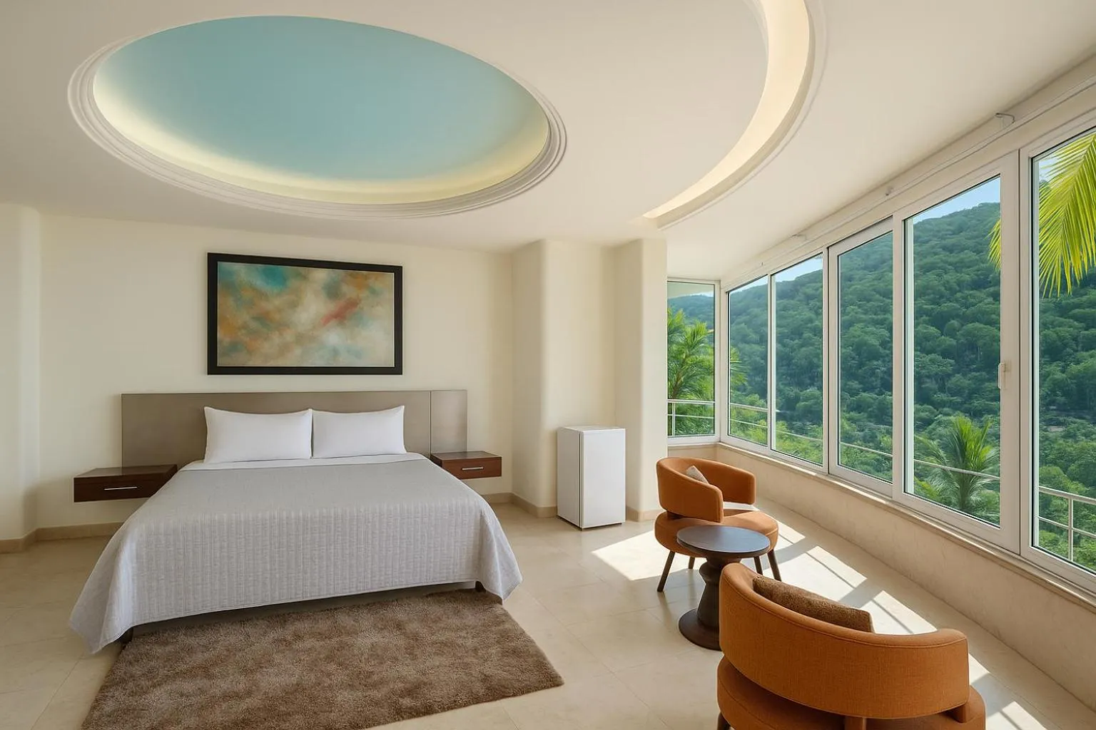 Bed in South Shore Villa Armonia Luxury Boutique