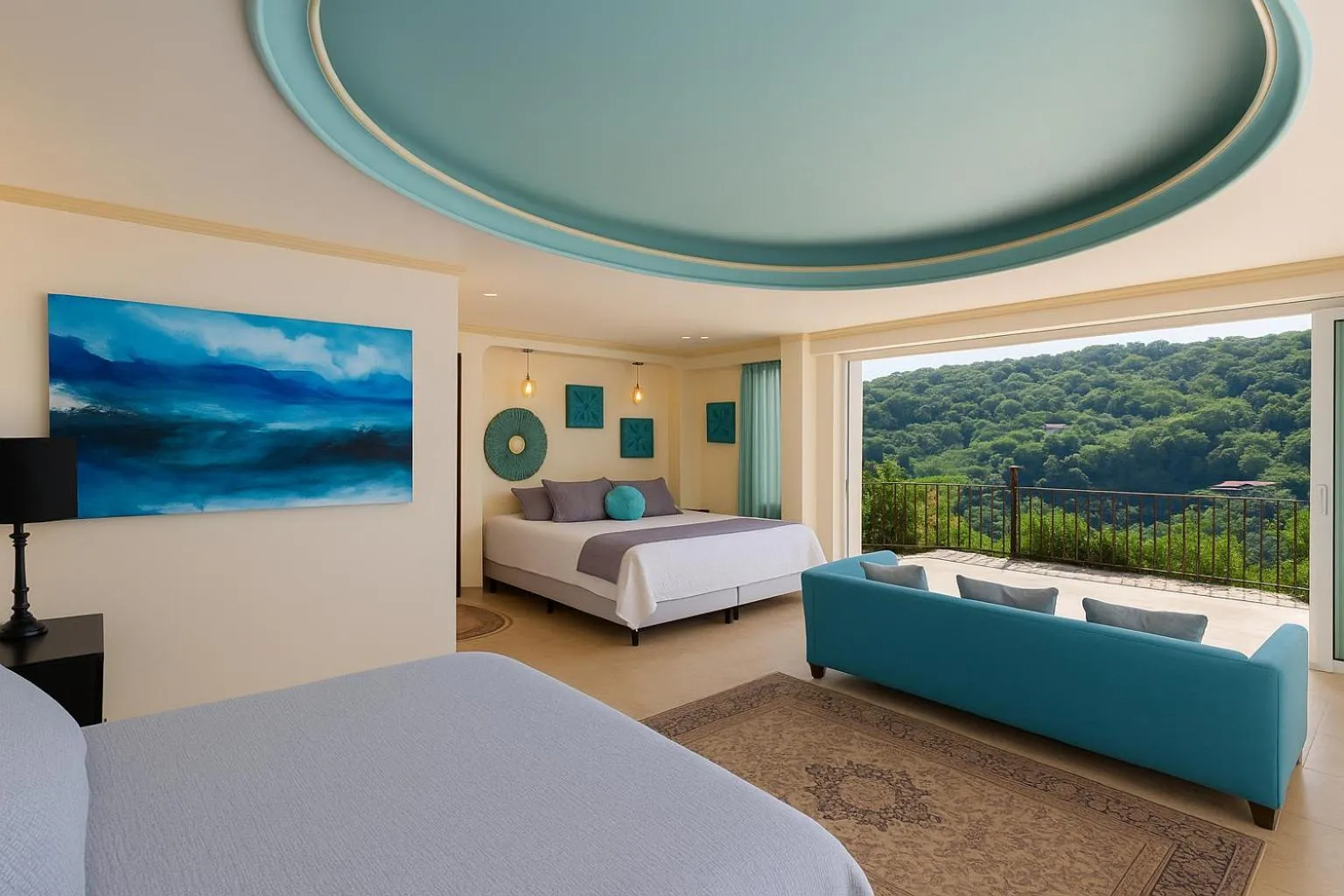 Bed in South Shore Villa Armonia Luxury Boutique