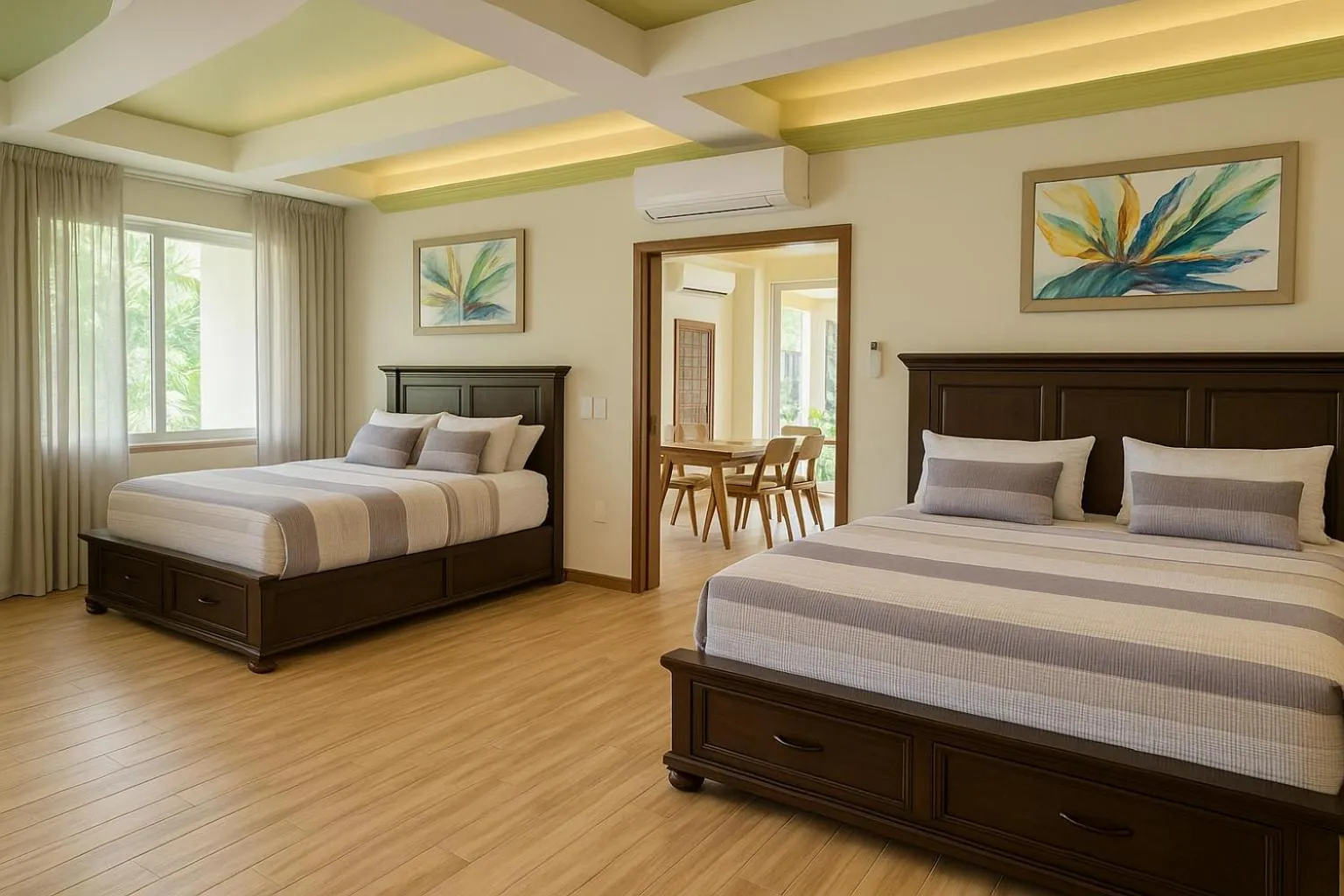 Bed in South Shore Villa Armonia Luxury Boutique