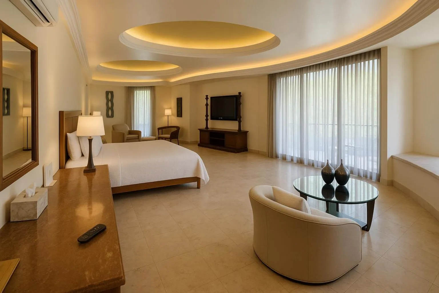 Bed in South Shore Villa Armonia Luxury Boutique