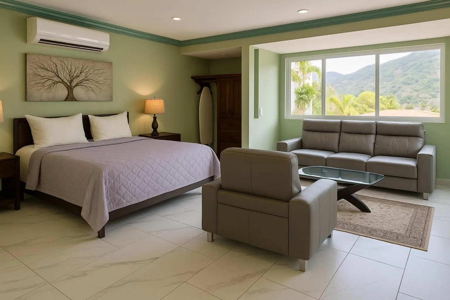 Bed in South Shore Villa Armonia Luxury Boutique