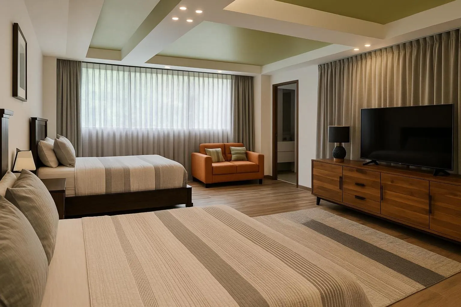 Bed in South Shore Villa Armonia Luxury Boutique