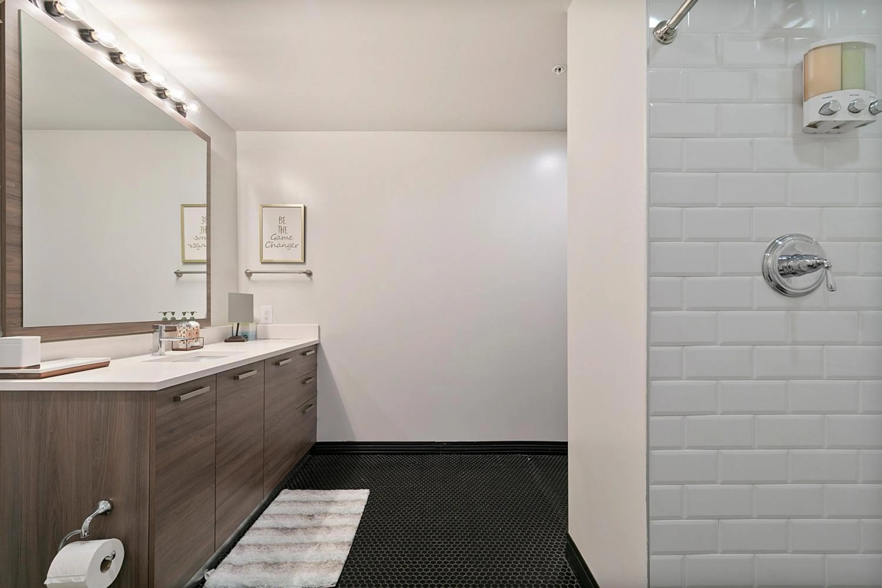 Shower in Luxury Downtown Dallas Stay by Amyfinehouse