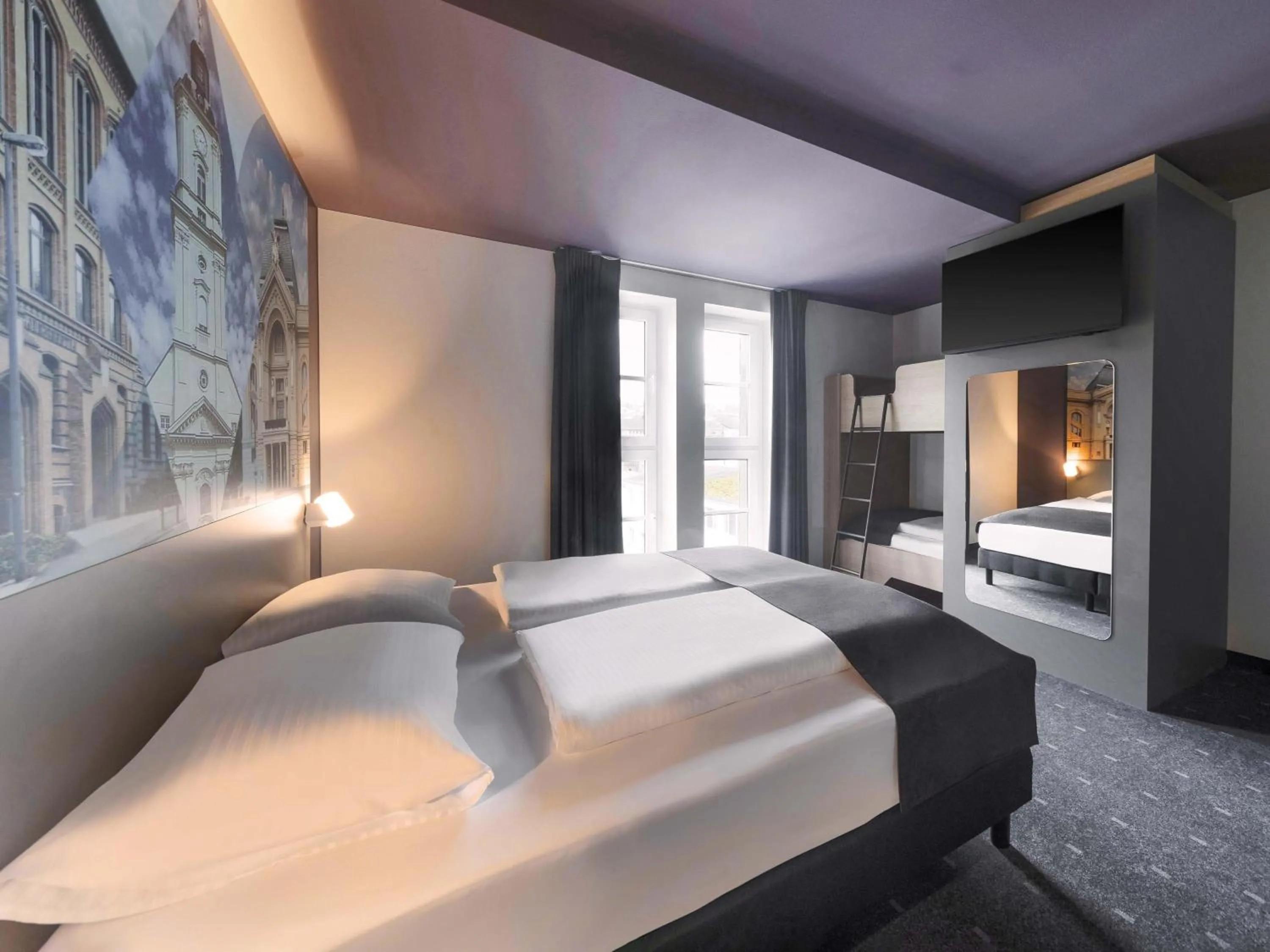 Photo of the whole room, Bed in B&B HOTEL Gera