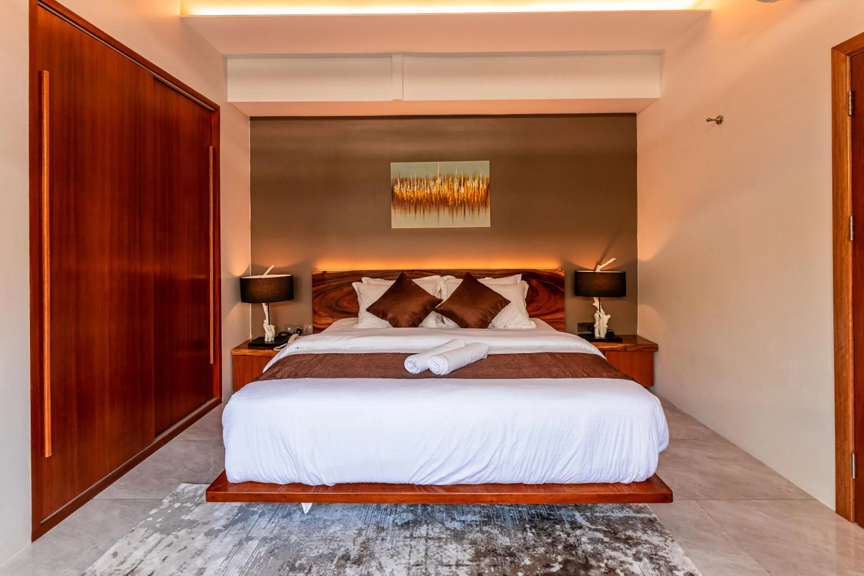 Bed in Maneh Villa Langkawi - Private Pool