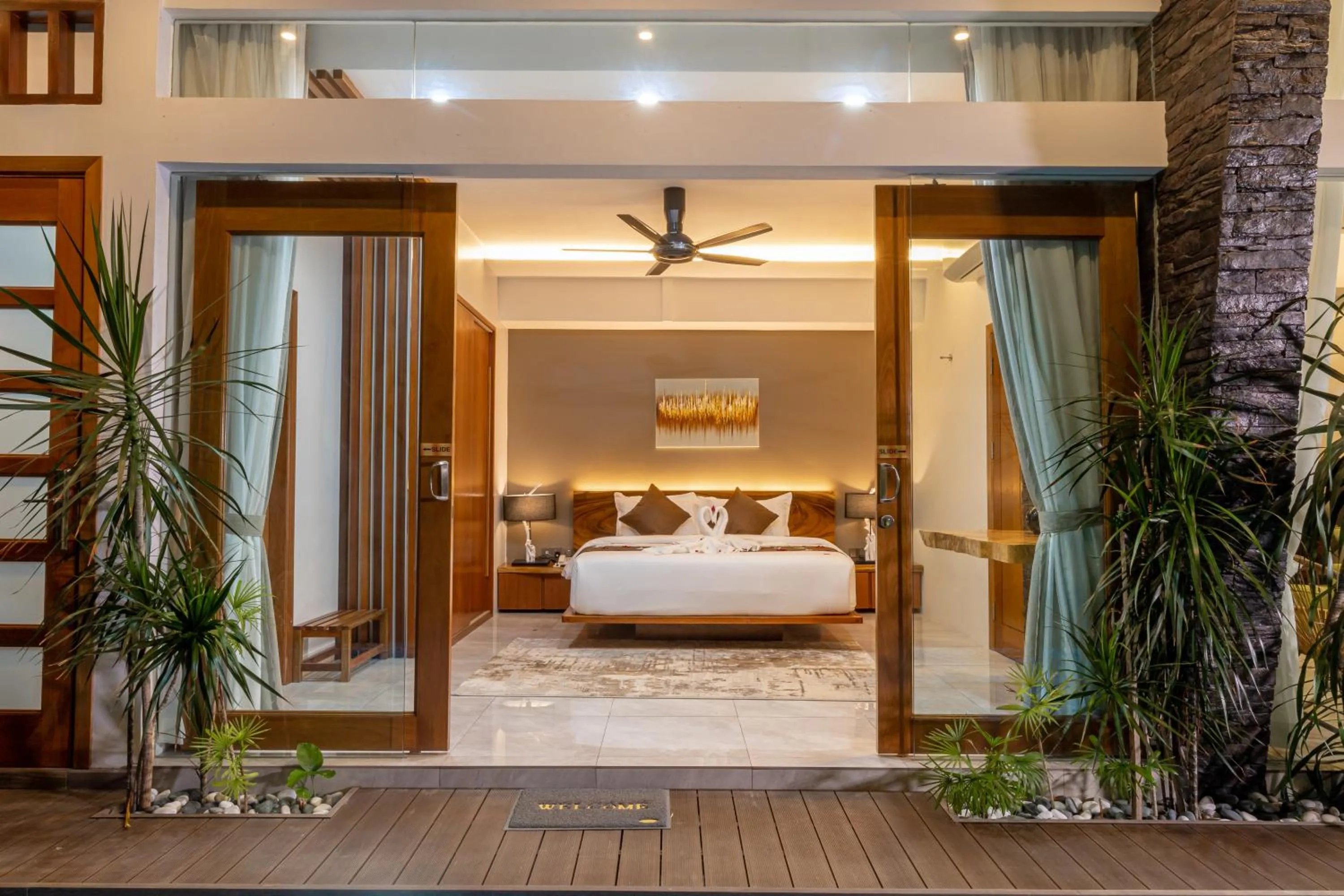 View (from property/room), Bed in Maneh Villa Langkawi - Private Pool