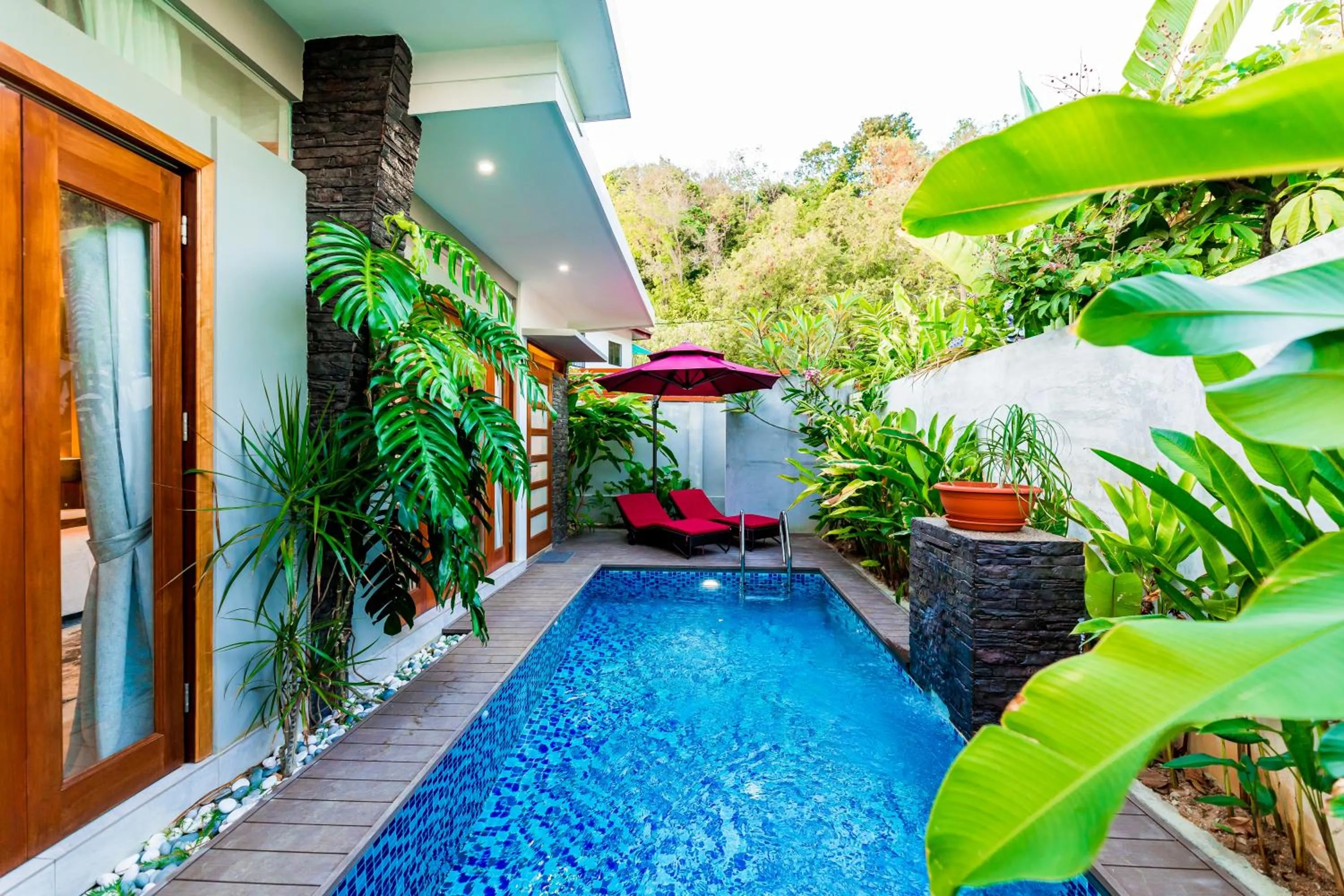 Pool view in Maneh Villa Langkawi - Private Pool