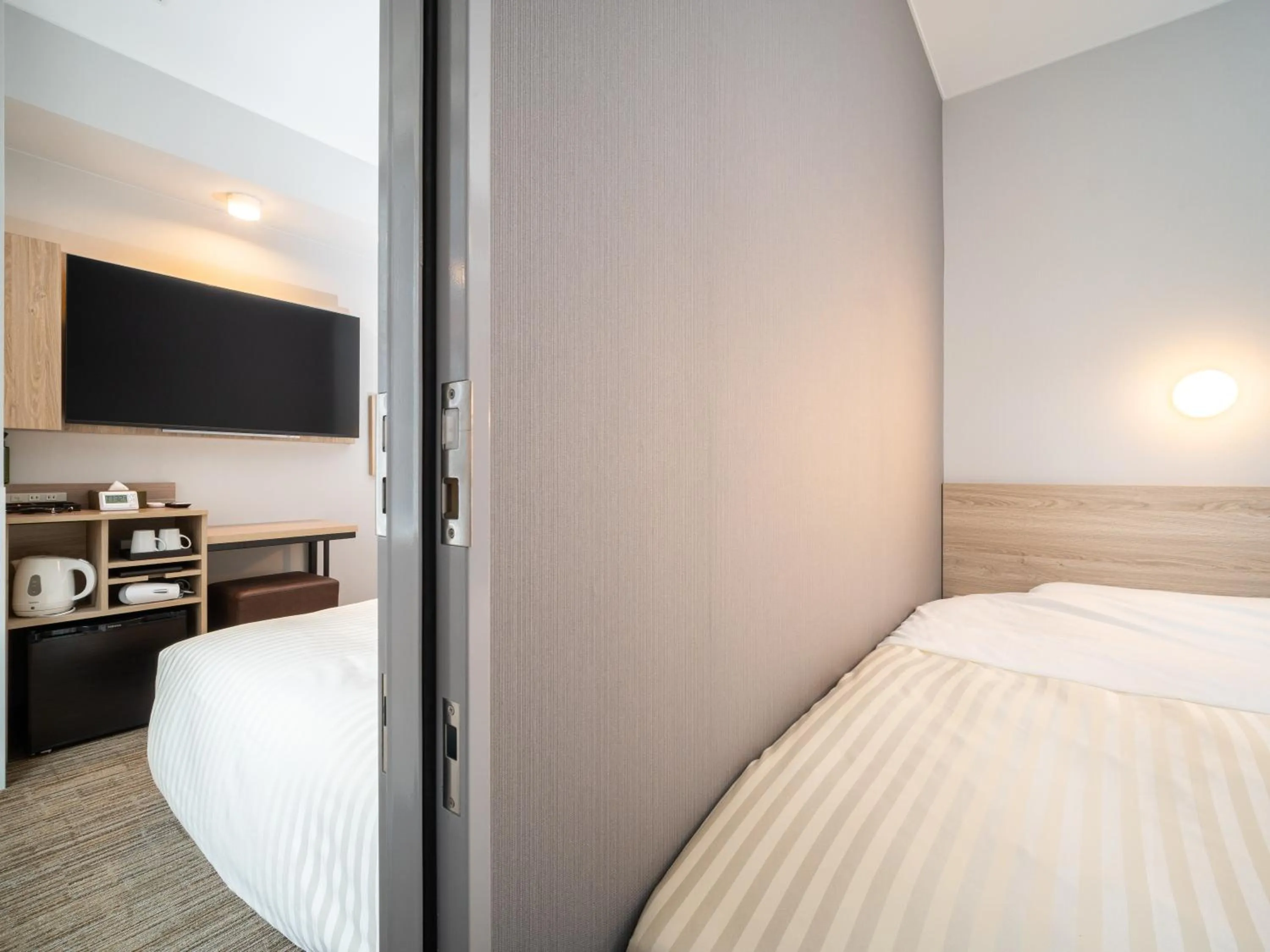 Bedroom, Bed in Super Hotel Okayama Station Higashiguchi