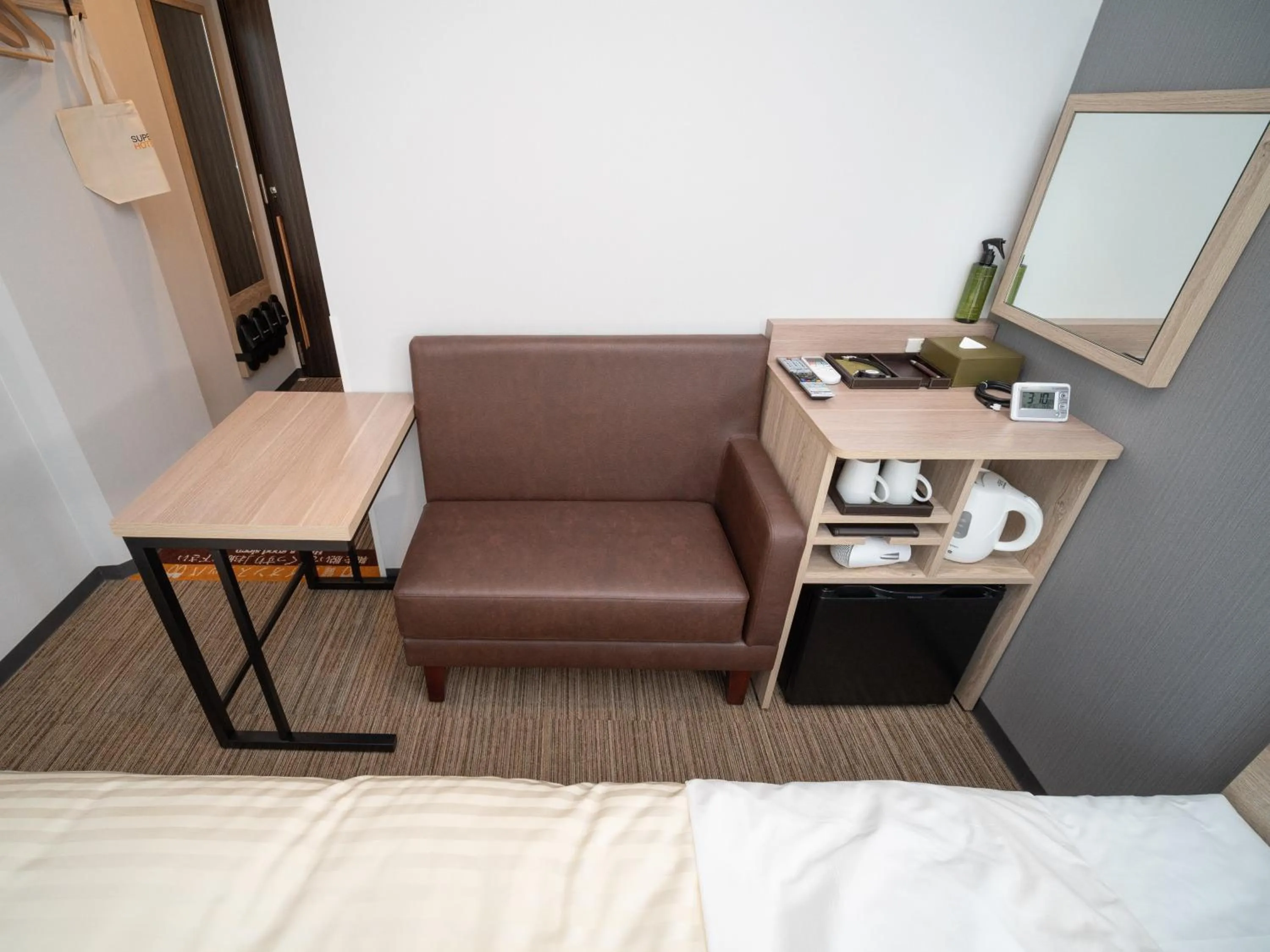 Bedroom, Bed in Super Hotel Okayama Station Higashiguchi