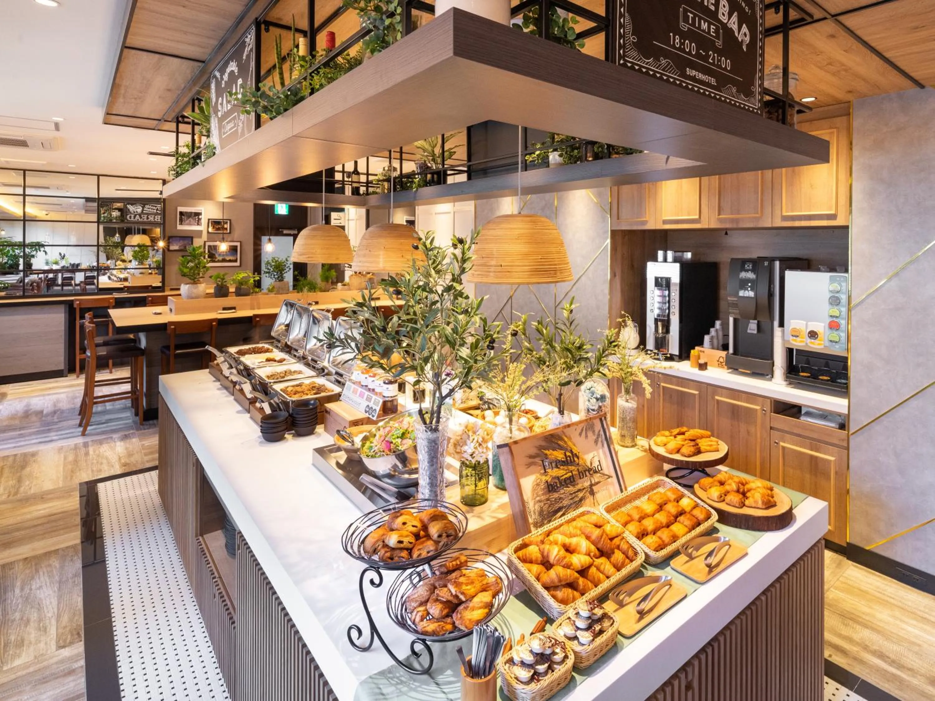 Buffet breakfast in Super Hotel Okayama Station Higashiguchi