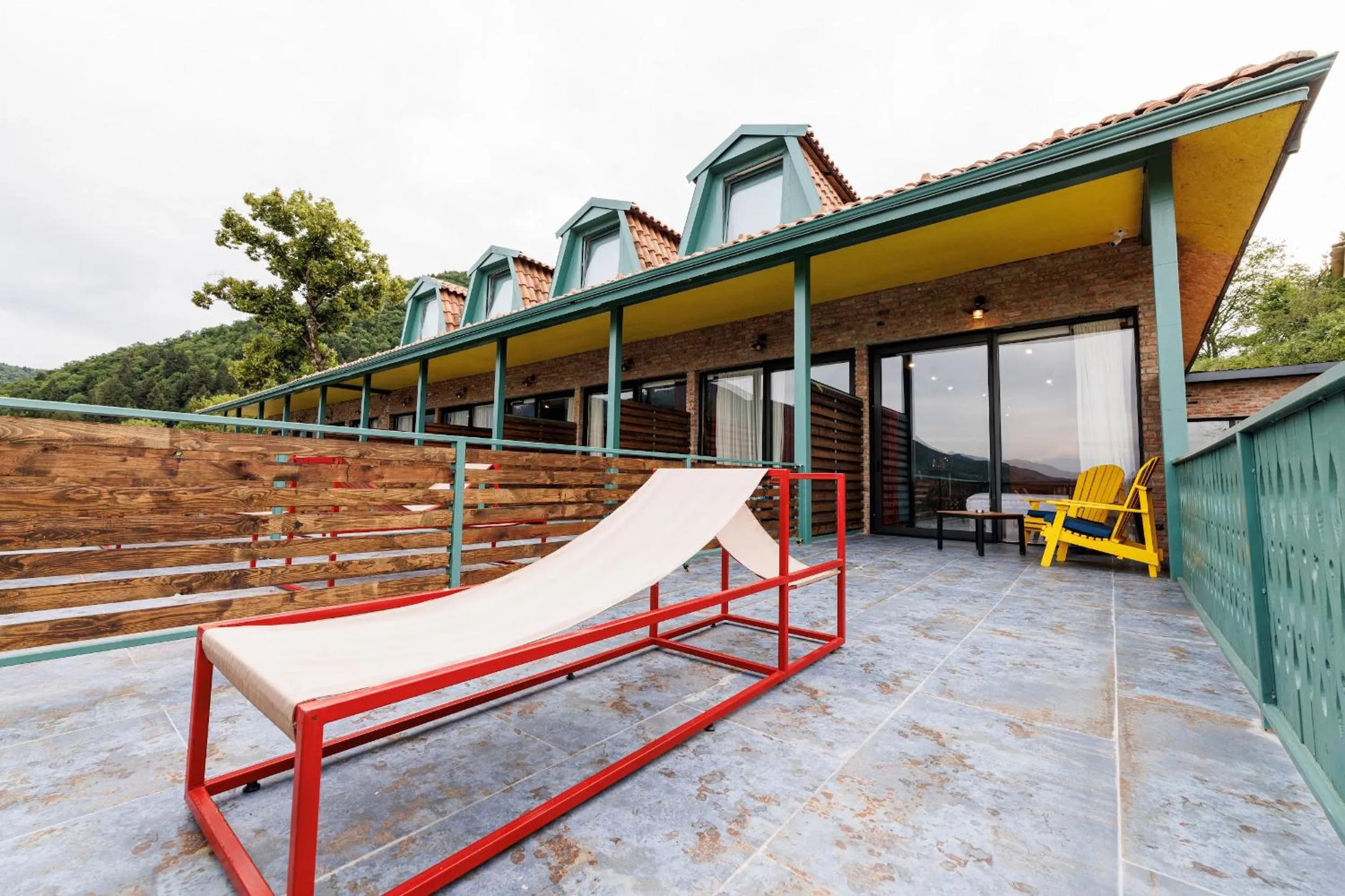 Balcony/Terrace in Mtserlebi Resort