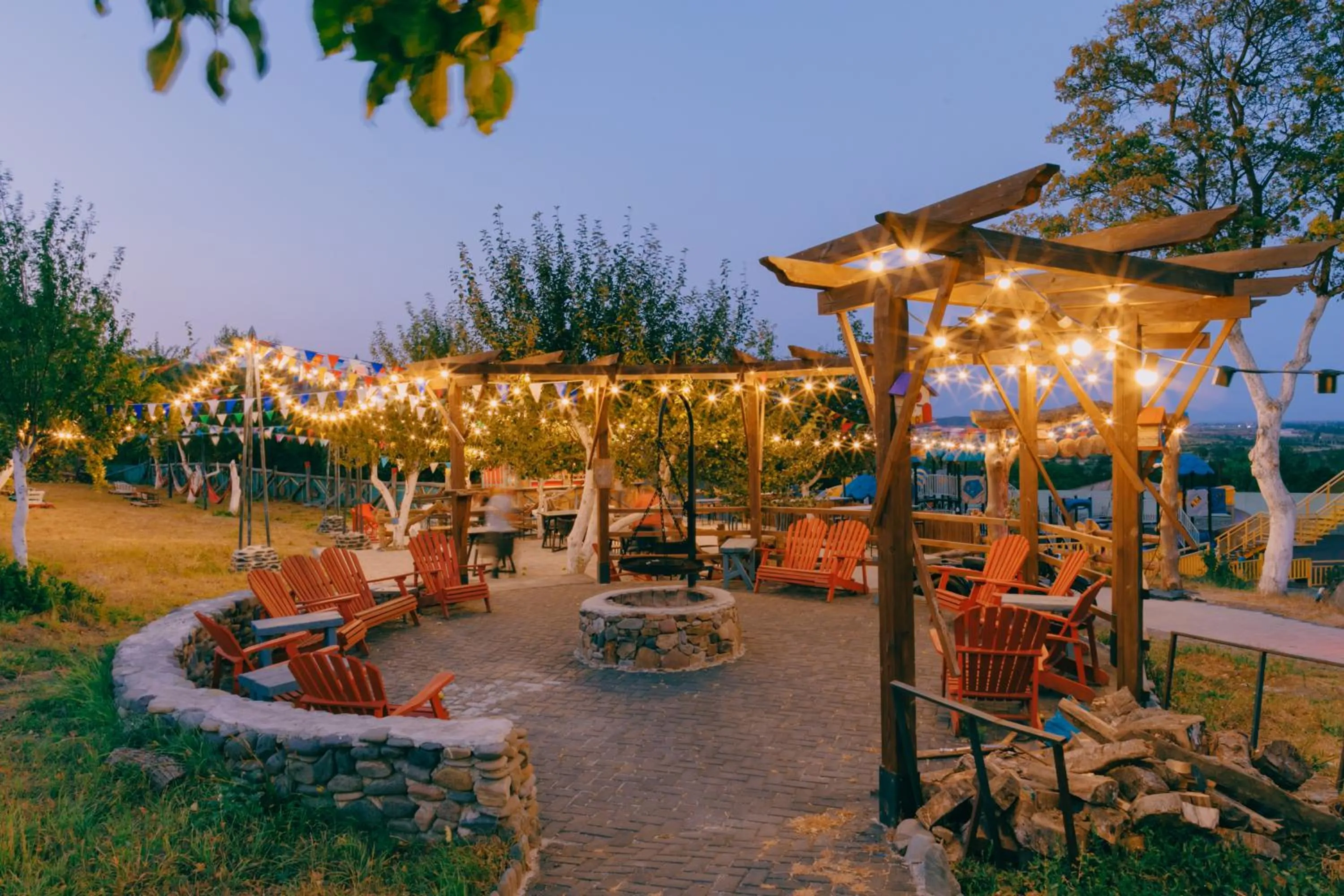 BBQ facilities in Mtserlebi Resort