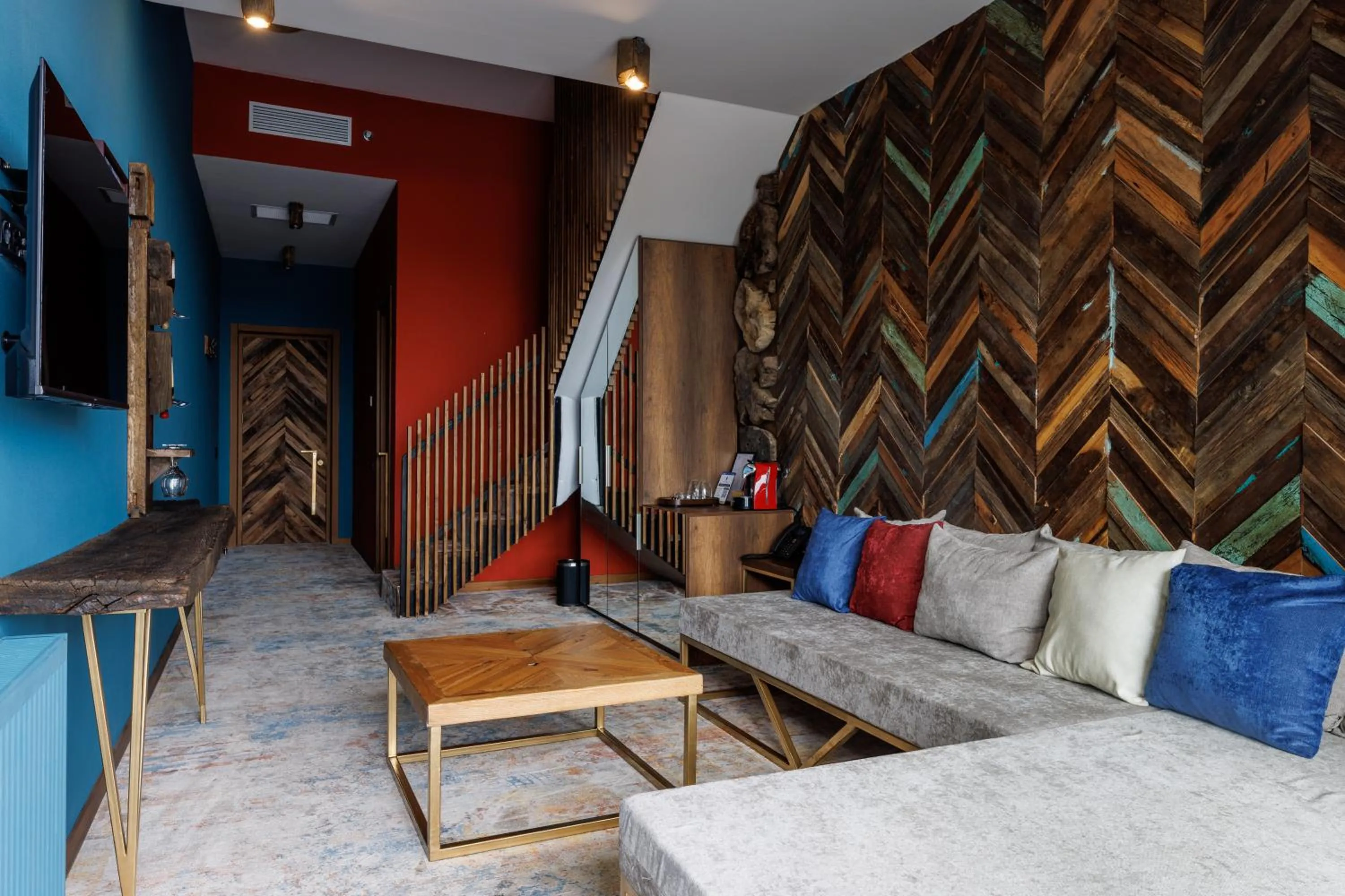 Living room in Mtserlebi Resort