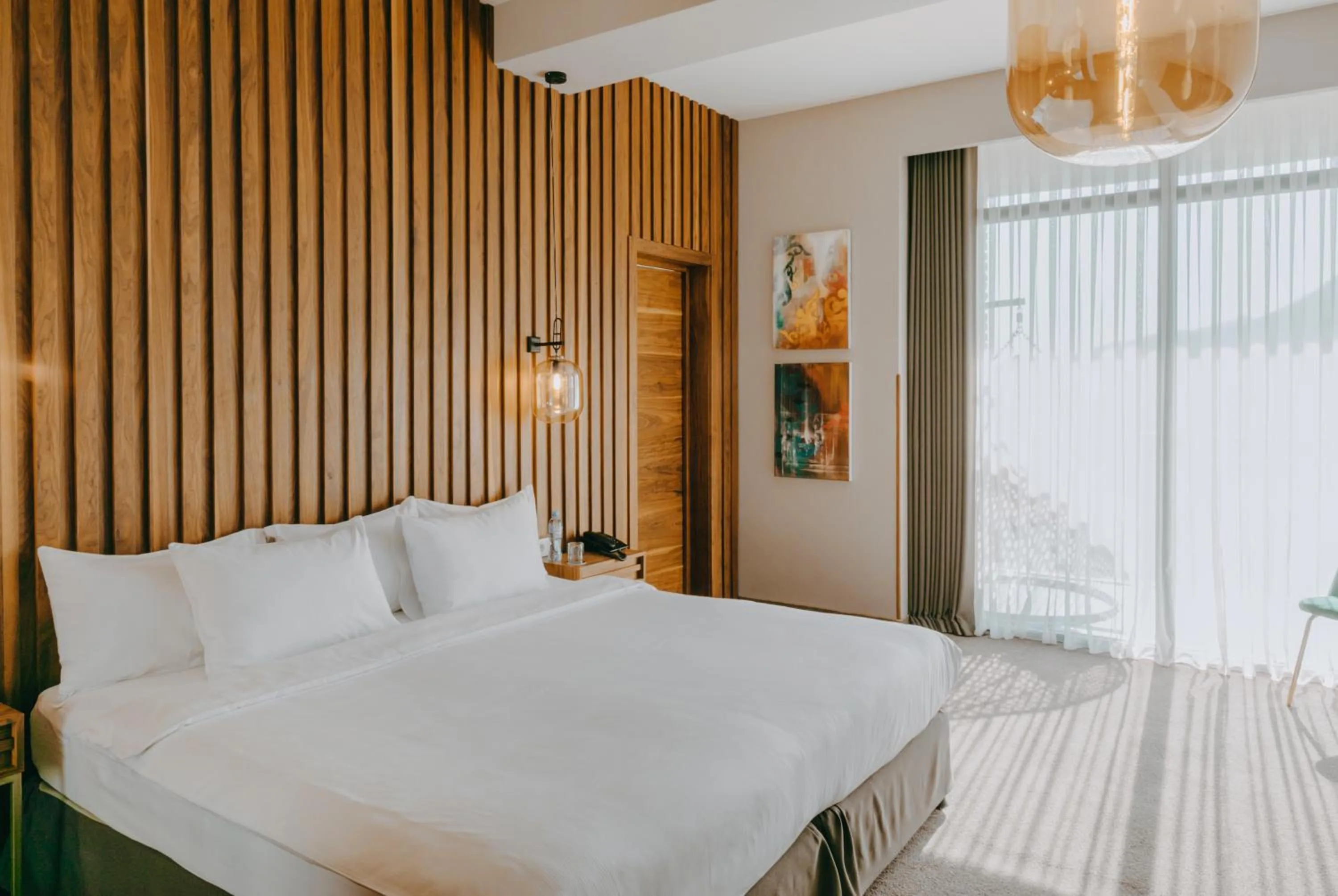 Bedroom, Bed in Mtserlebi Resort