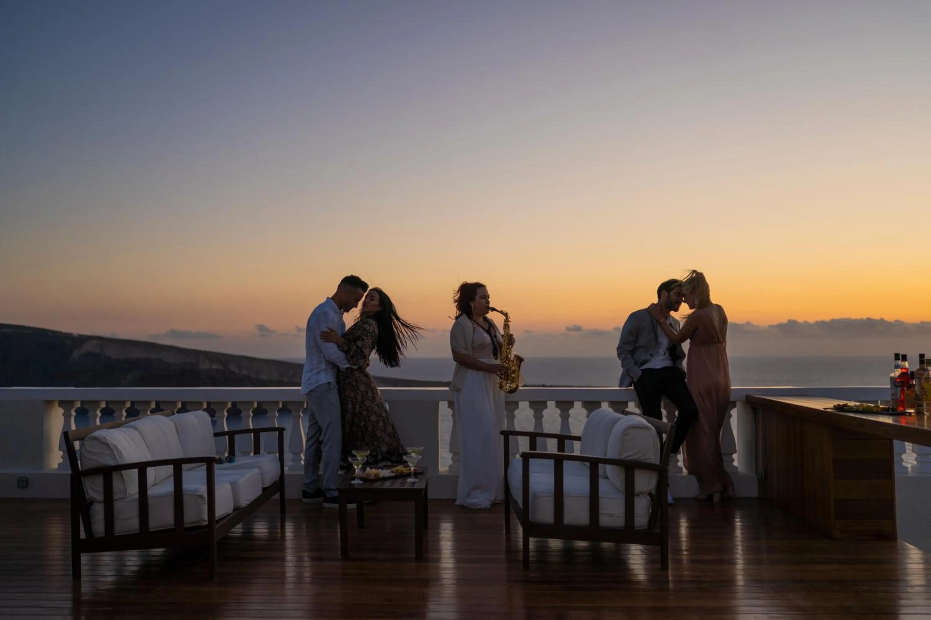 People in Oia Mansion