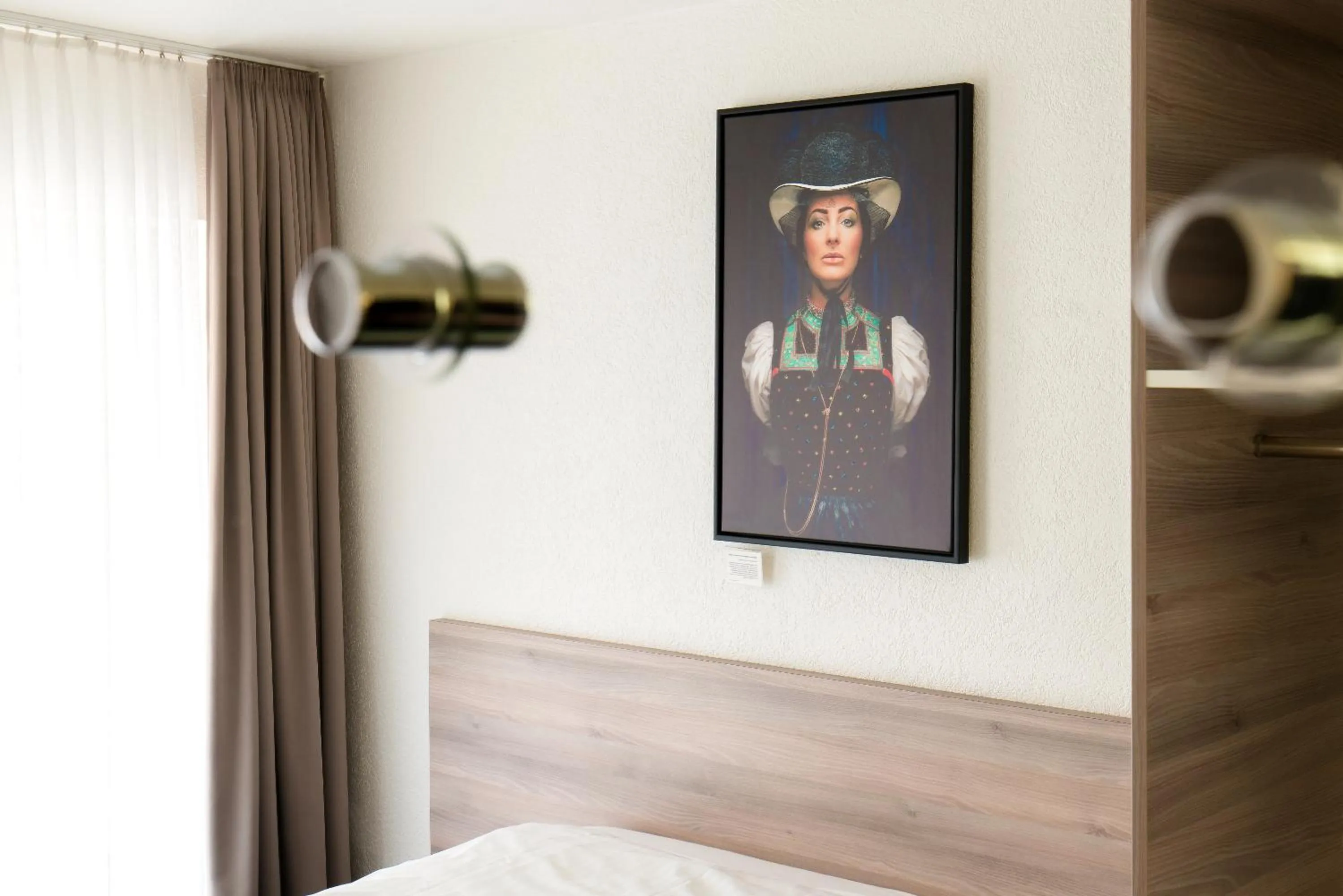 Decorative detail, Bed in Hotel Schwarzwälder Hof