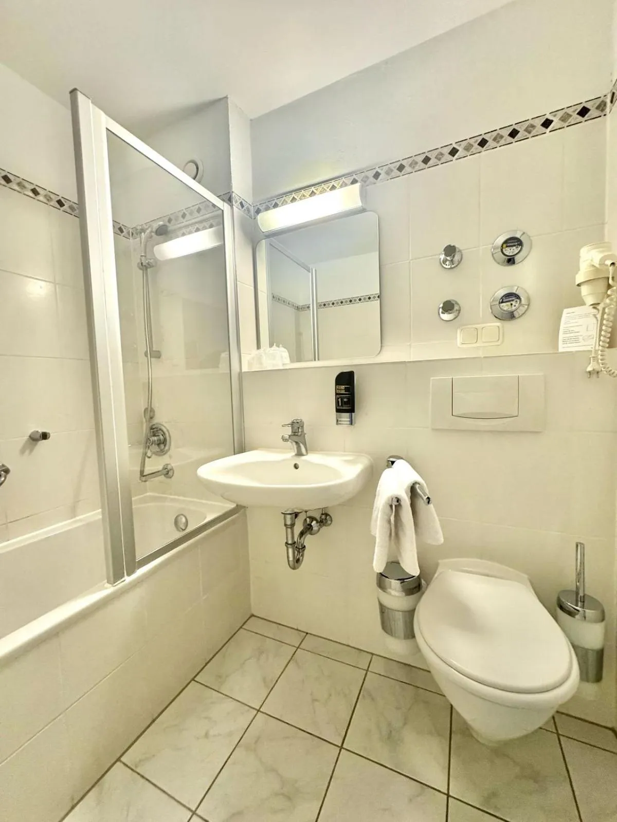 Shower in MY Parkhotel by AR Hotels