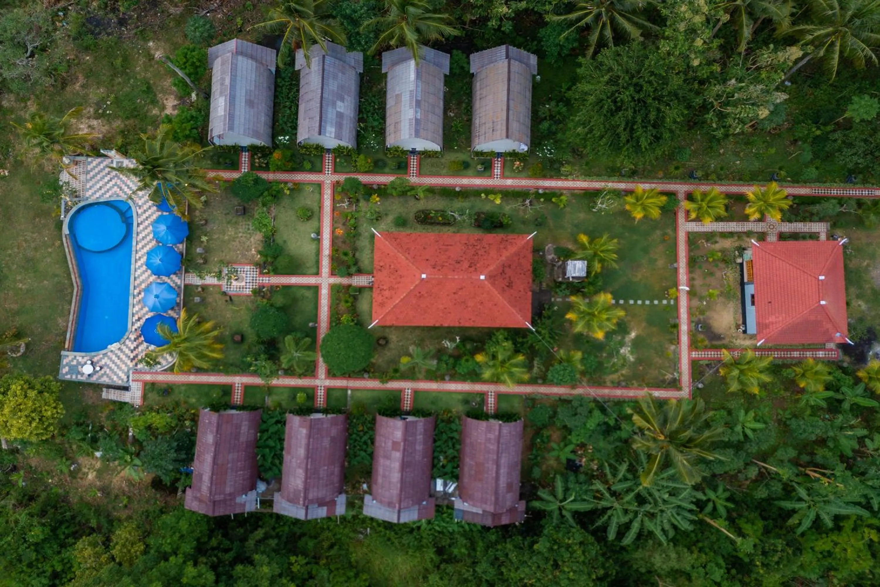Bird's eye view in Penida Sunset Ocean View Bungalows