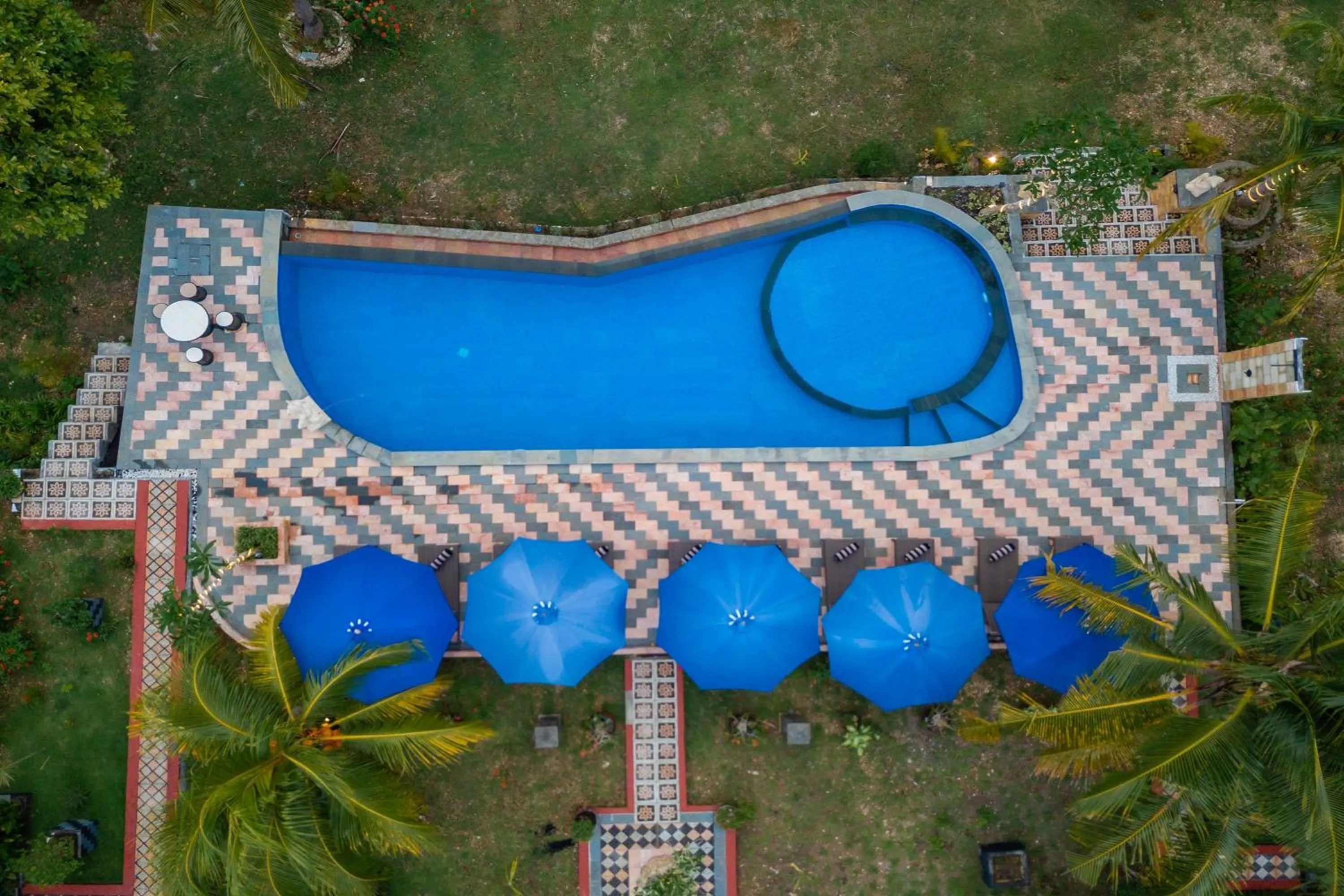 Bird's eye view in Penida Sunset Ocean View Bungalows
