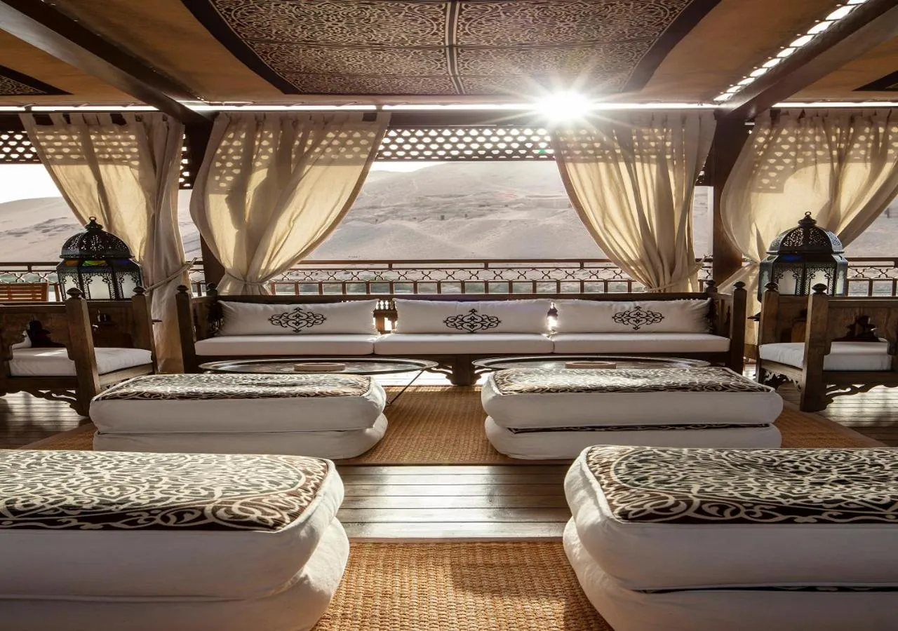 Seating area in Dahabeya Yakouta Nile Cruise-Every Monday from Luxor- Aswan for 05 nights